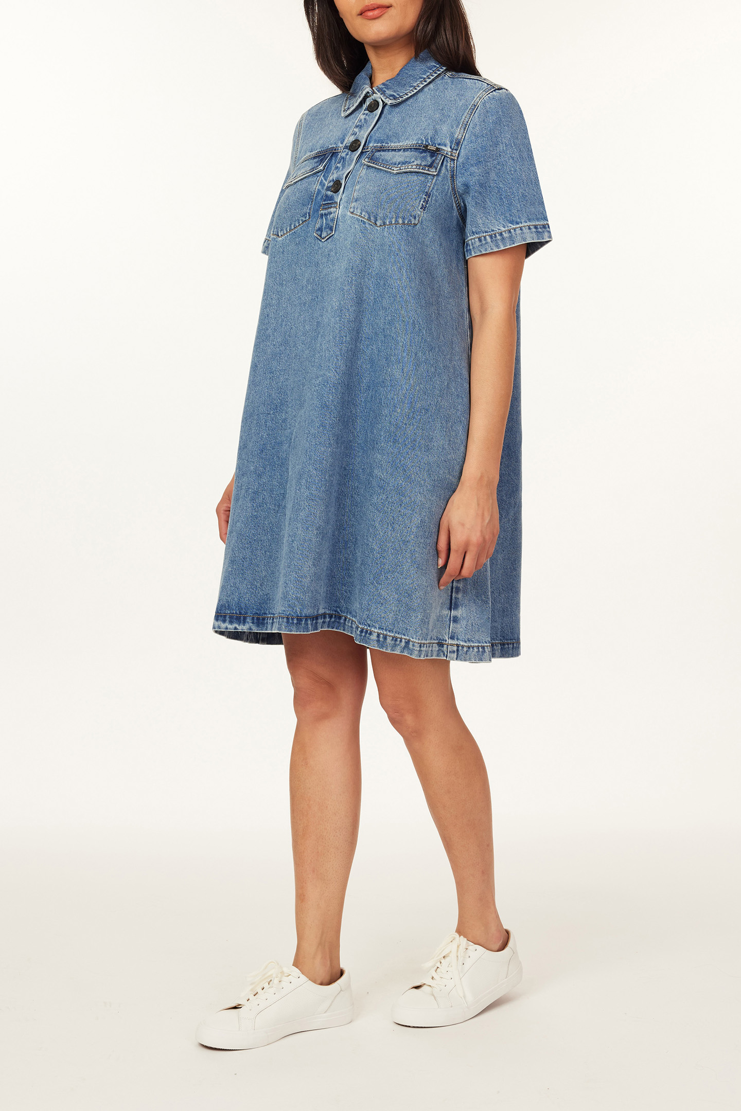 DENIM POLO DRESS BEVERLY HILLS 3