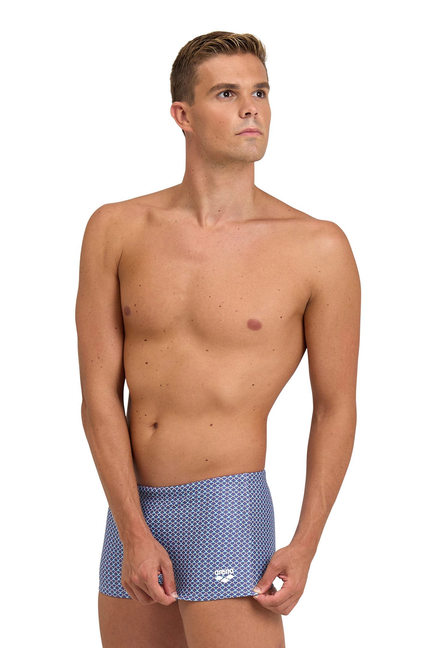 MEN'S SWIM SHORT ALLOVER GREY BLUE MULTI by Arena