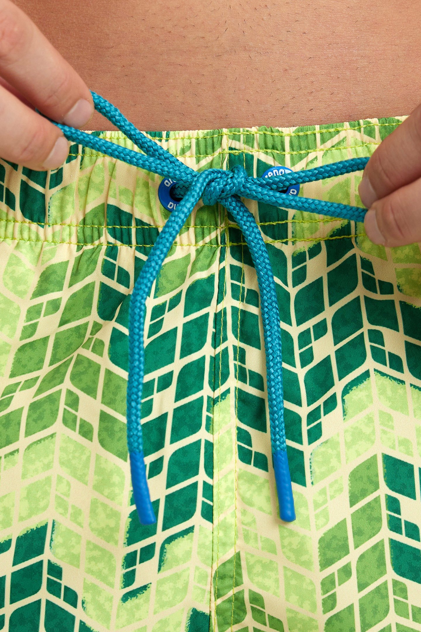 MEN'S BEACH BOXER ALLOVER SOFT GREEN MULTI 4