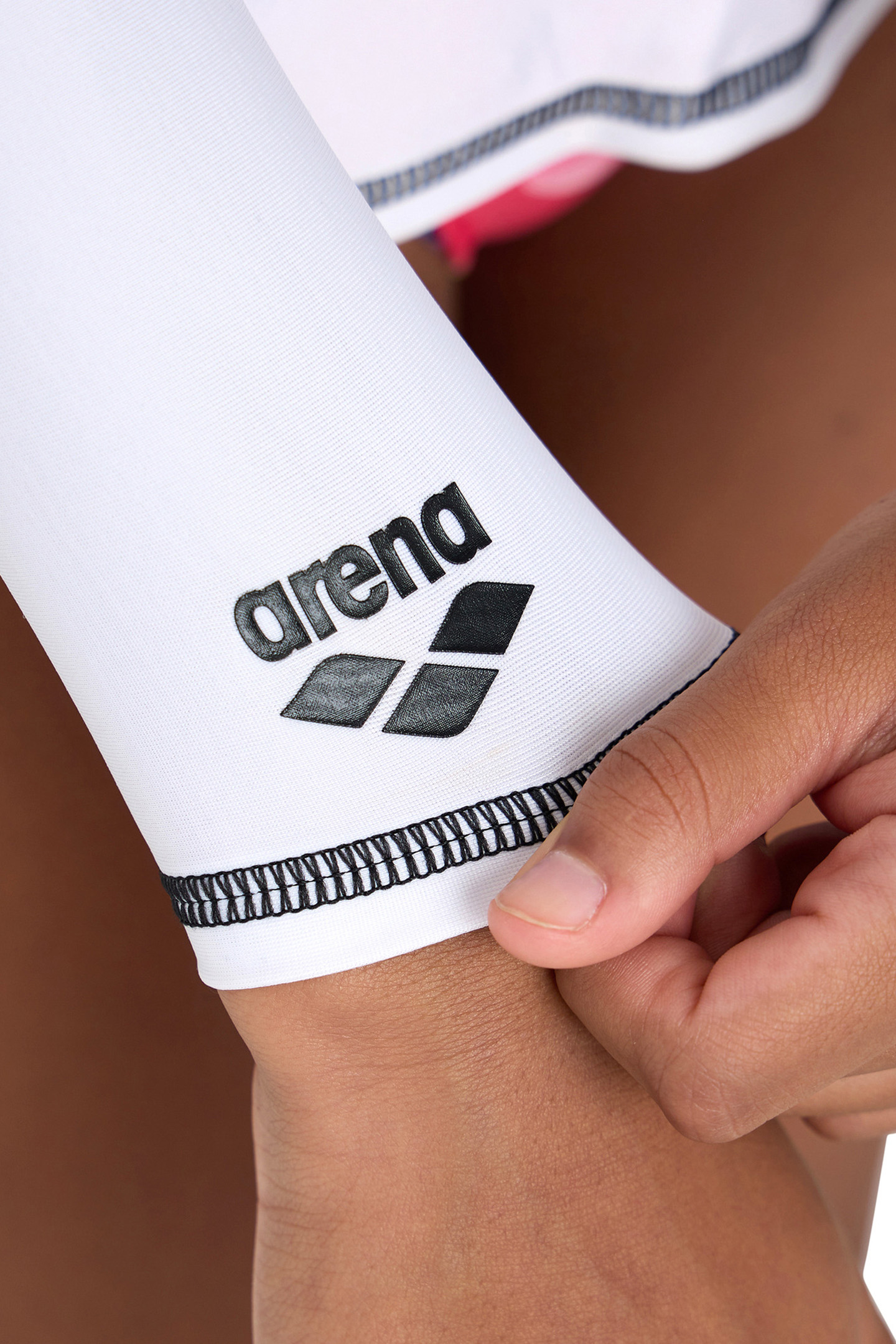 UNISEX JR ARENA RASH VEST L/S GRAPHIC WHITE-BLACK 10