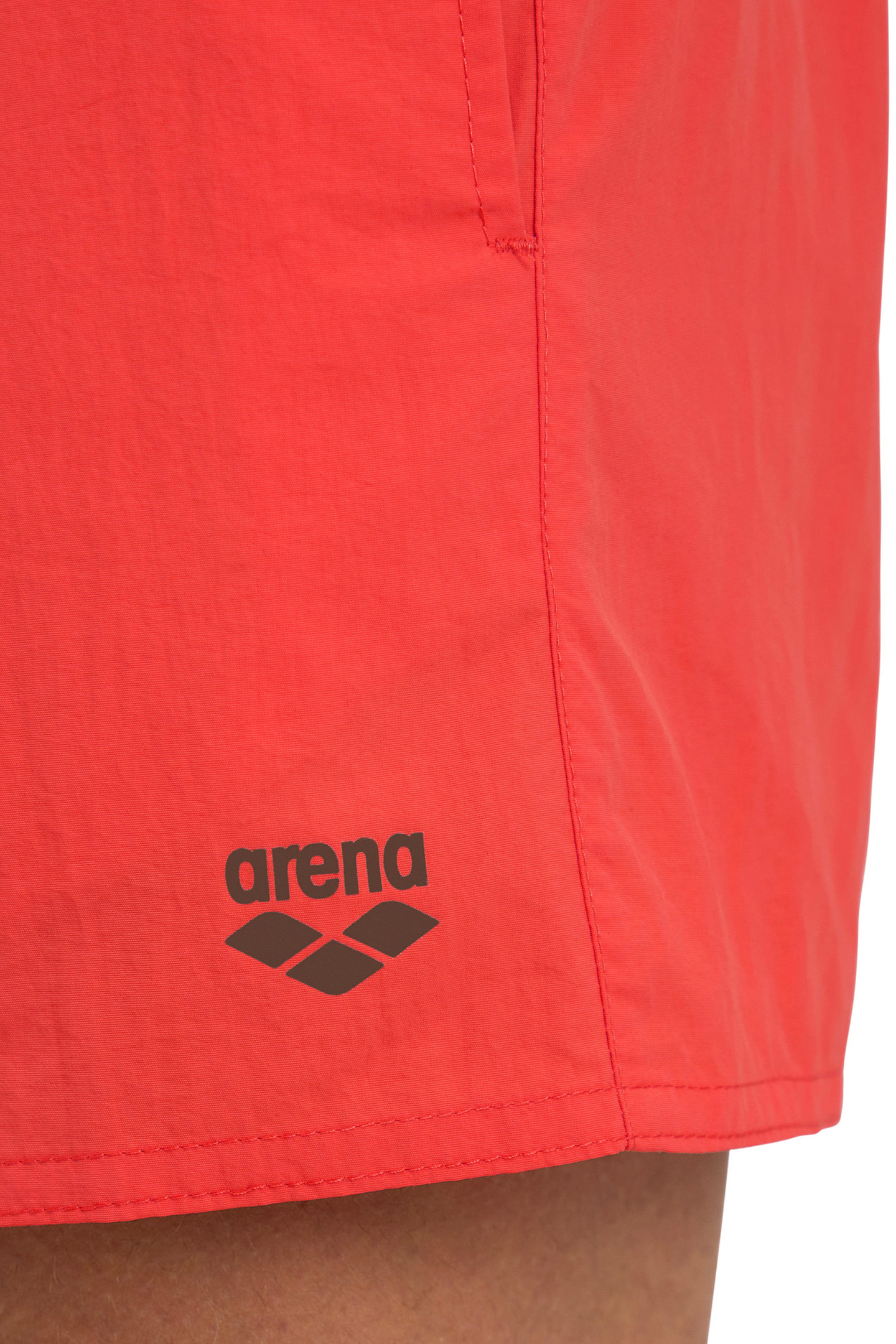 MEN'S ARENA PRO_FILE BEACH SHORT FLUO RED-DARK OLIVE 4