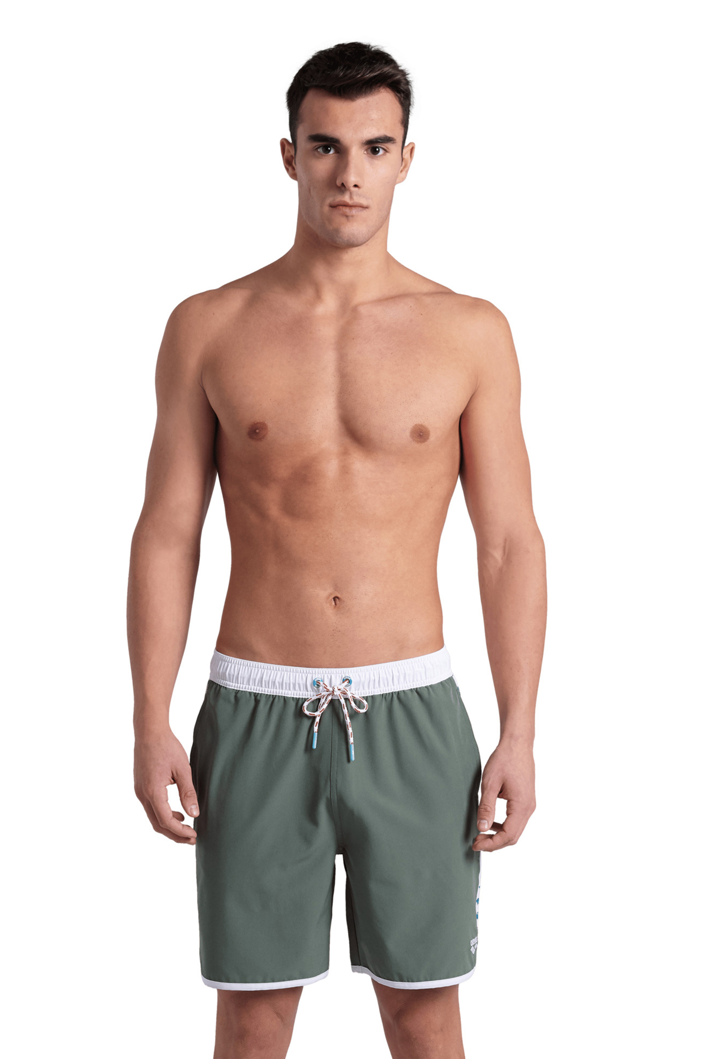 ICONS TEAM STRIPE UNISEX BERMUDA SAGE-WHITE-BLUE COSMO 1