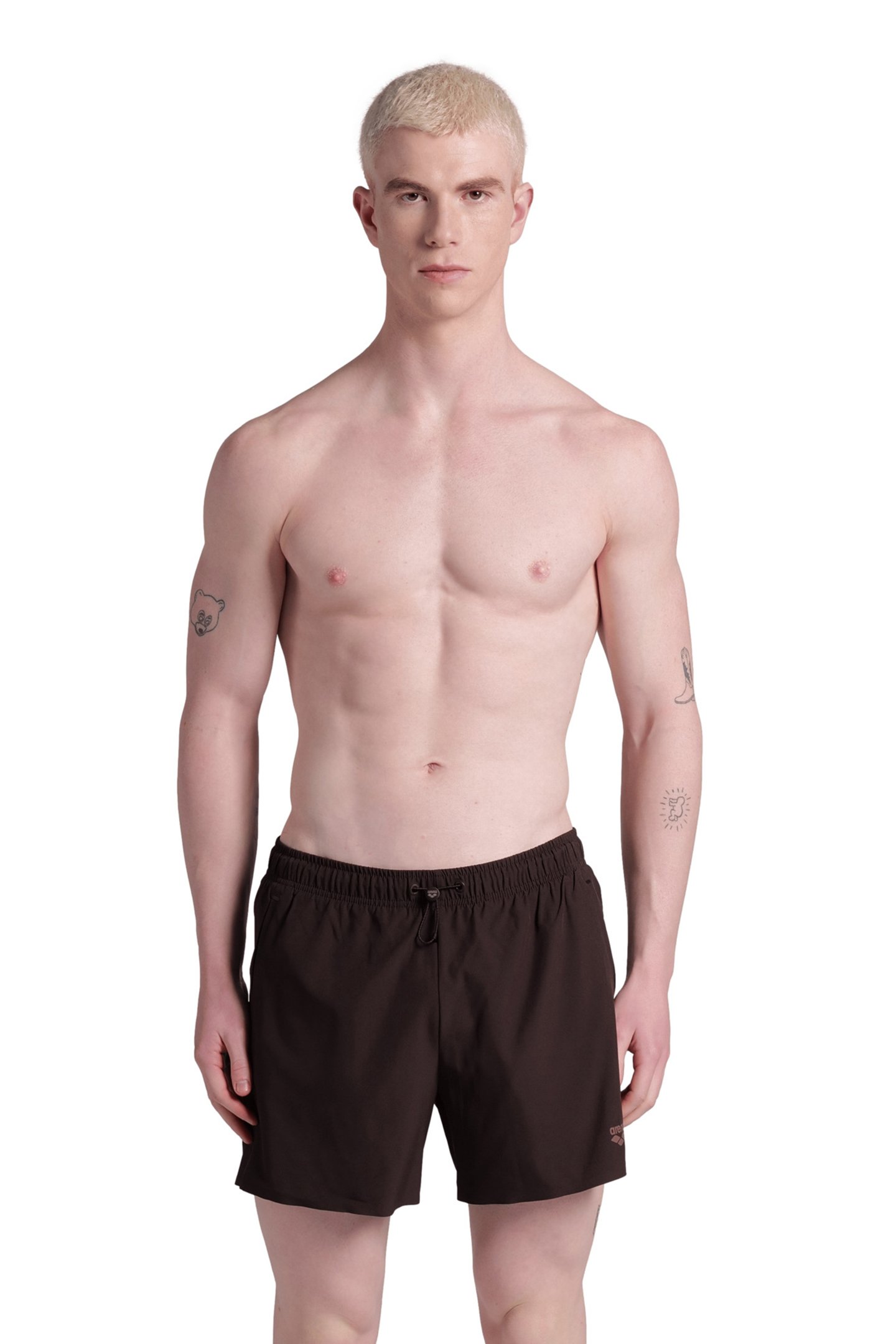 MEN'S ARENA EVO BEACH SHORT SOLID SEPIA by Arena