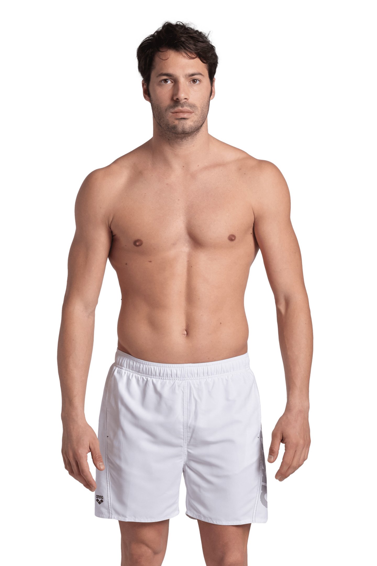 FUNDAMENTALS ARENA LOGO BOXER R WHITE-NAVY by Arena