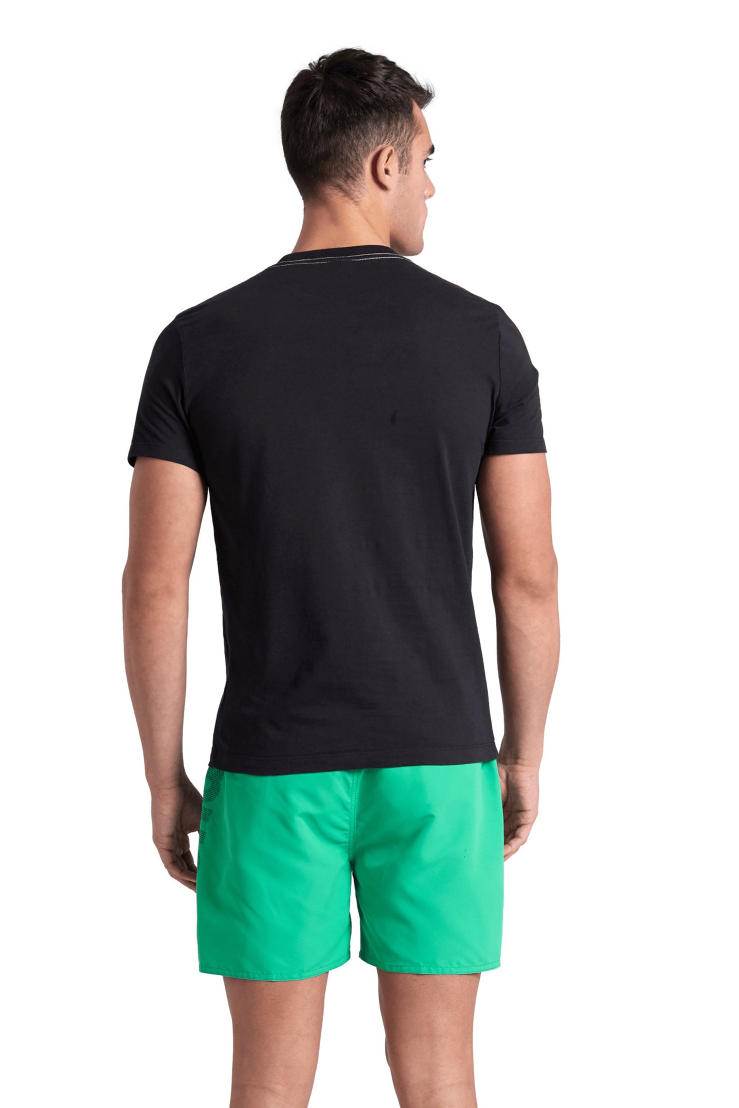 MEN'S T-SHIRT SOLID COTTON BLACK-WE ARE PLANET WATER 2