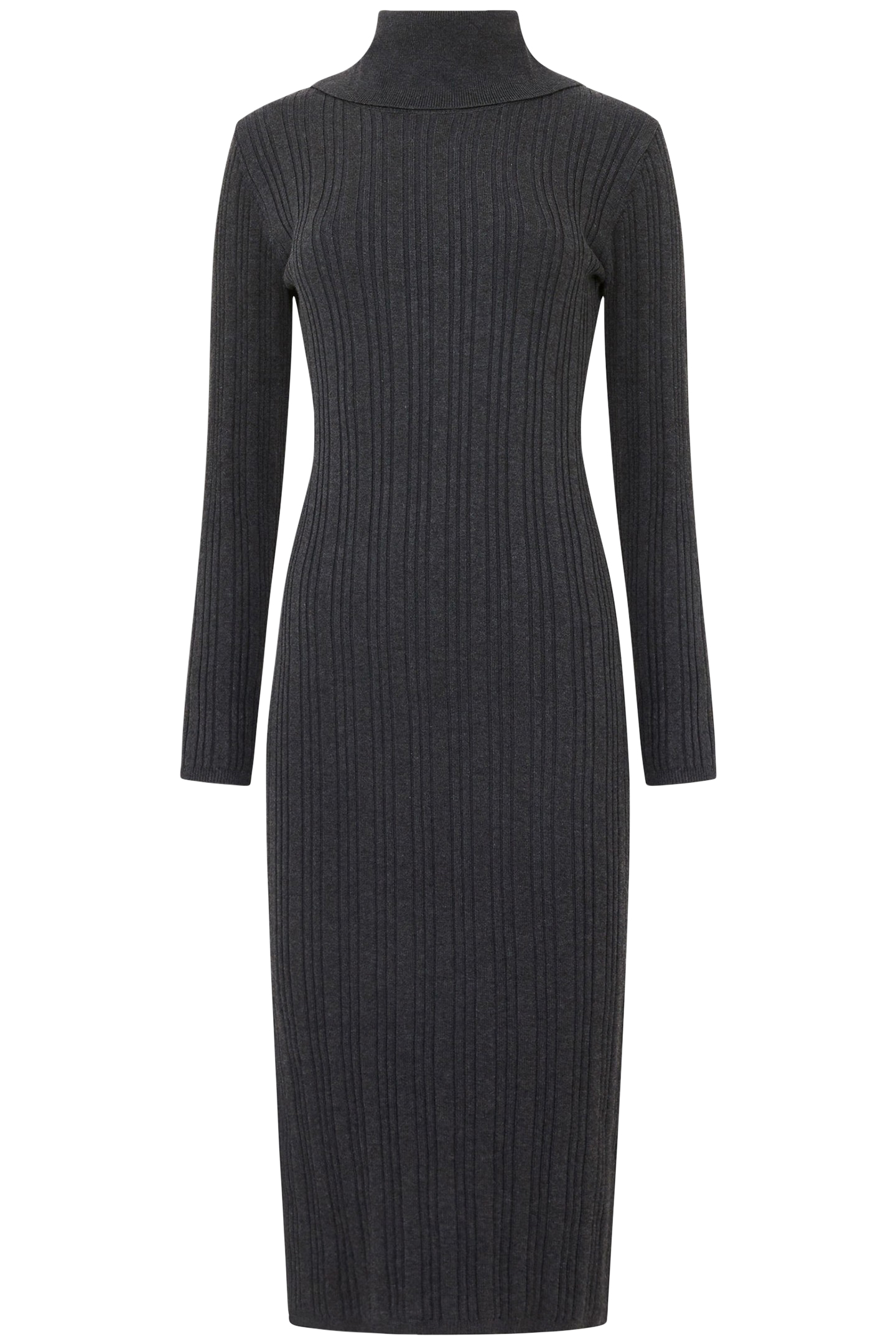 NIA MARI DRESS CHARCOAL MEL 3