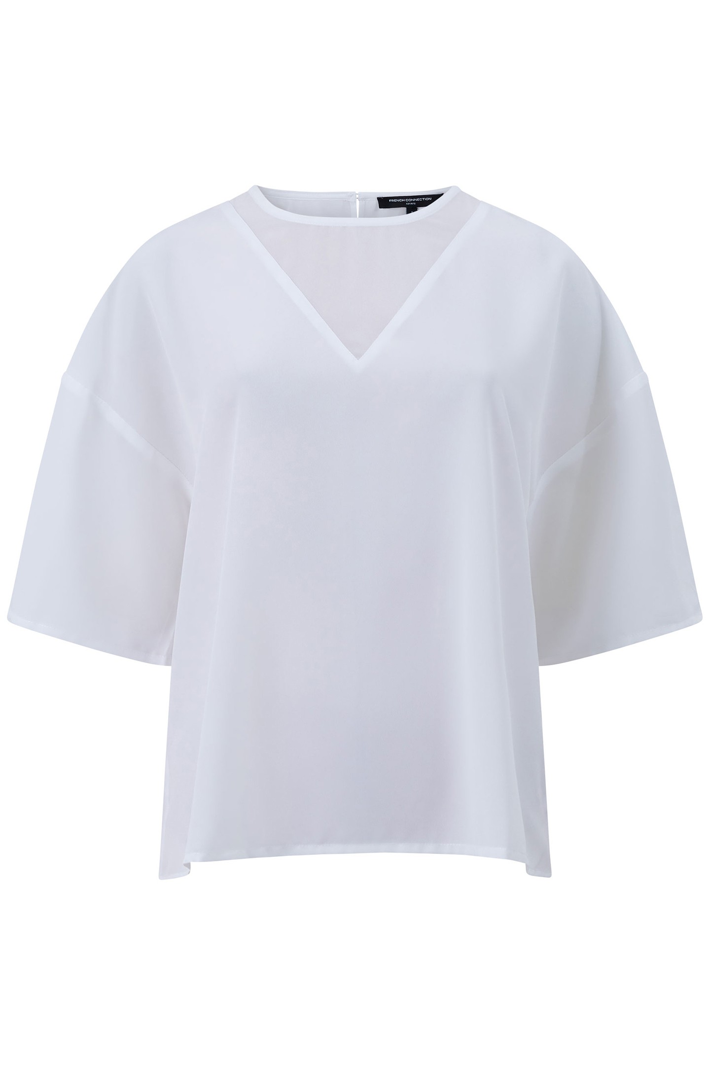 CAPRIANA CREPE TOP LINEN WHITE 4