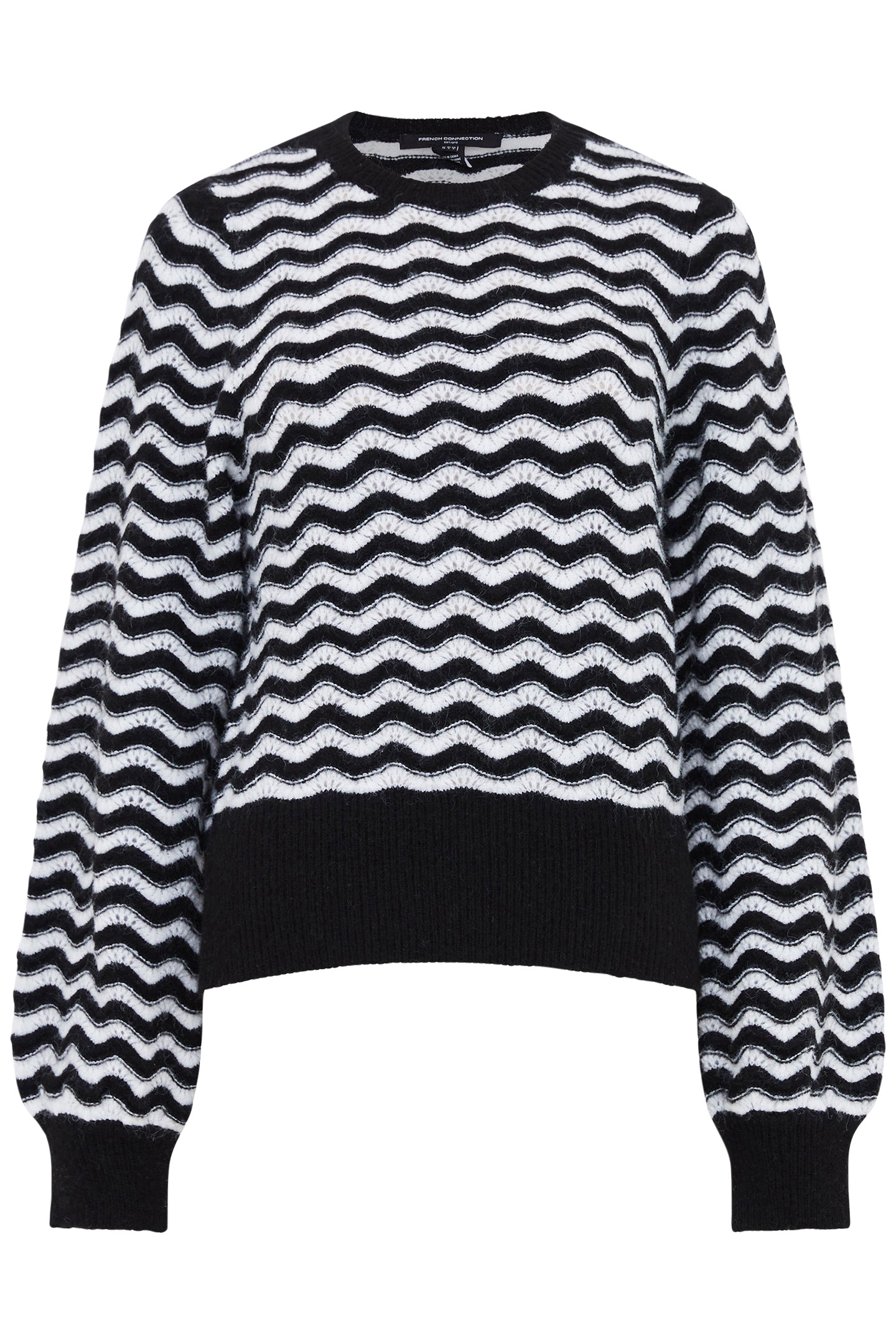 NATASHA SCALLOP JUMPER MOONLESS NIGHT/C CRM 4