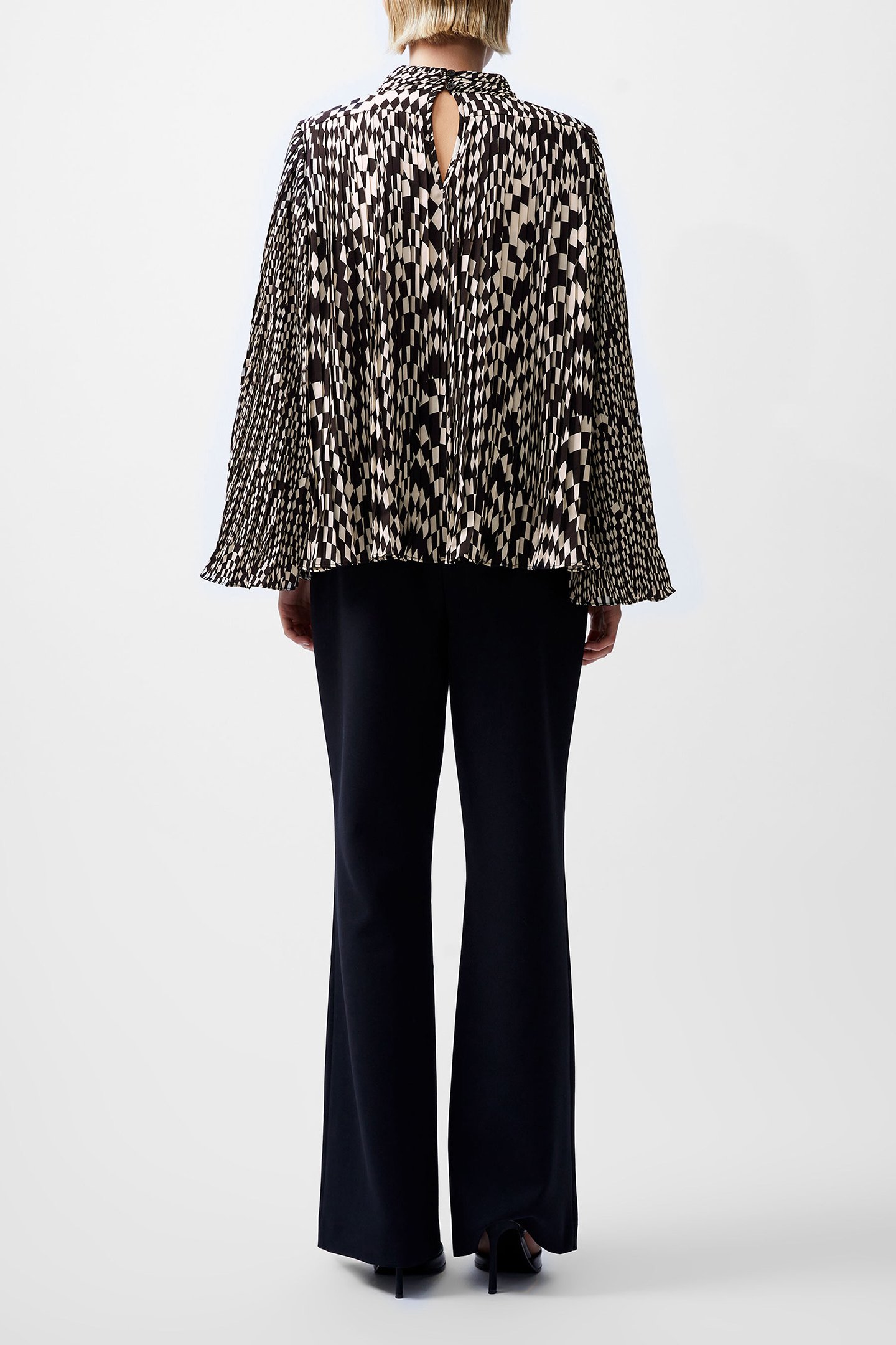 FERN ARIE PLEATED ELLA GGT TOP CLASSIC CREAM/BLACKO 3