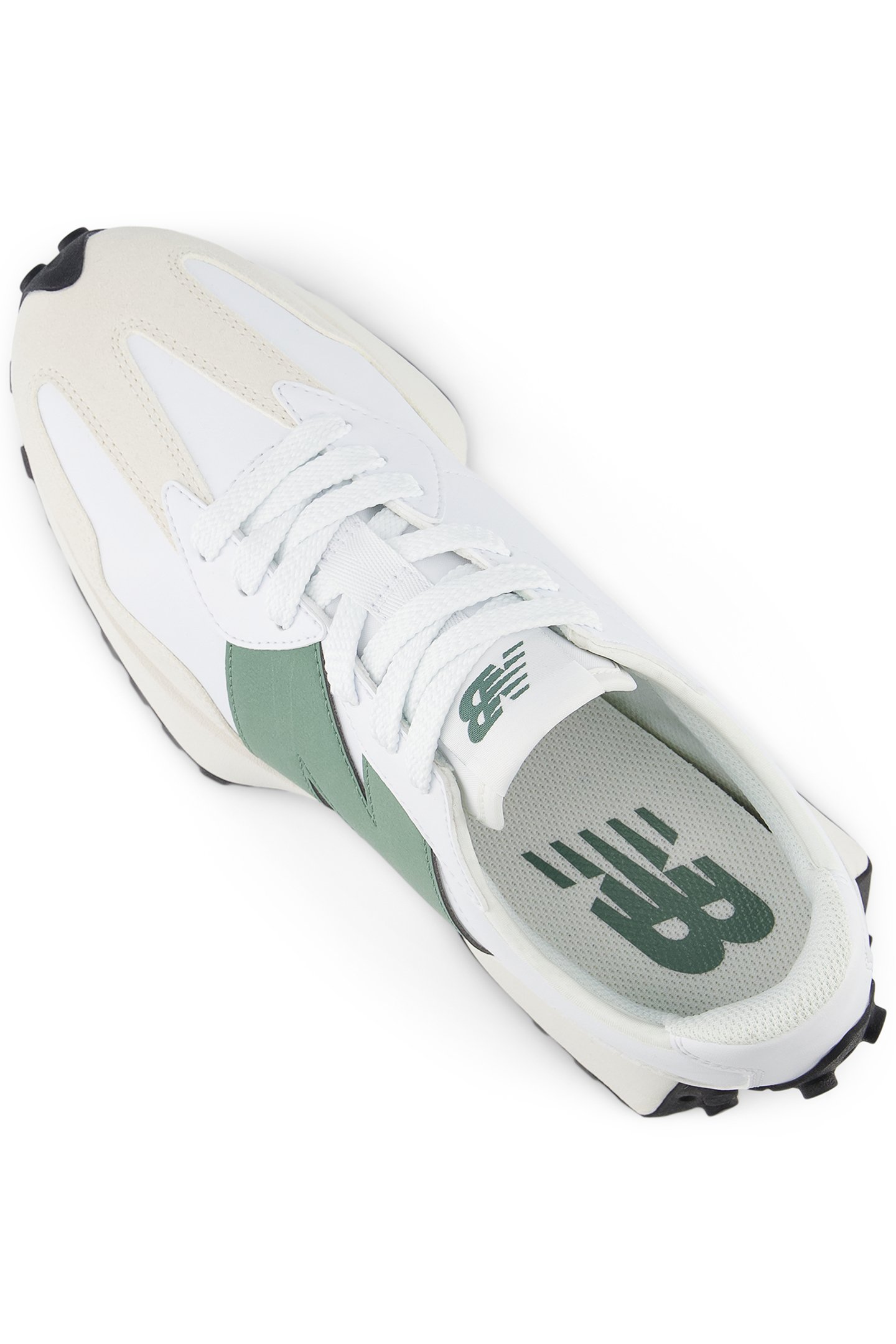 U327SKC SNEAKERS IN WHITE & GREEN 10