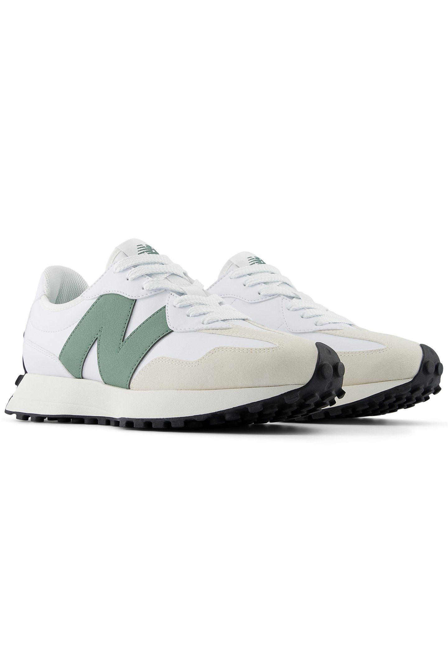 U327SKC SNEAKERS IN WHITE & GREEN 2