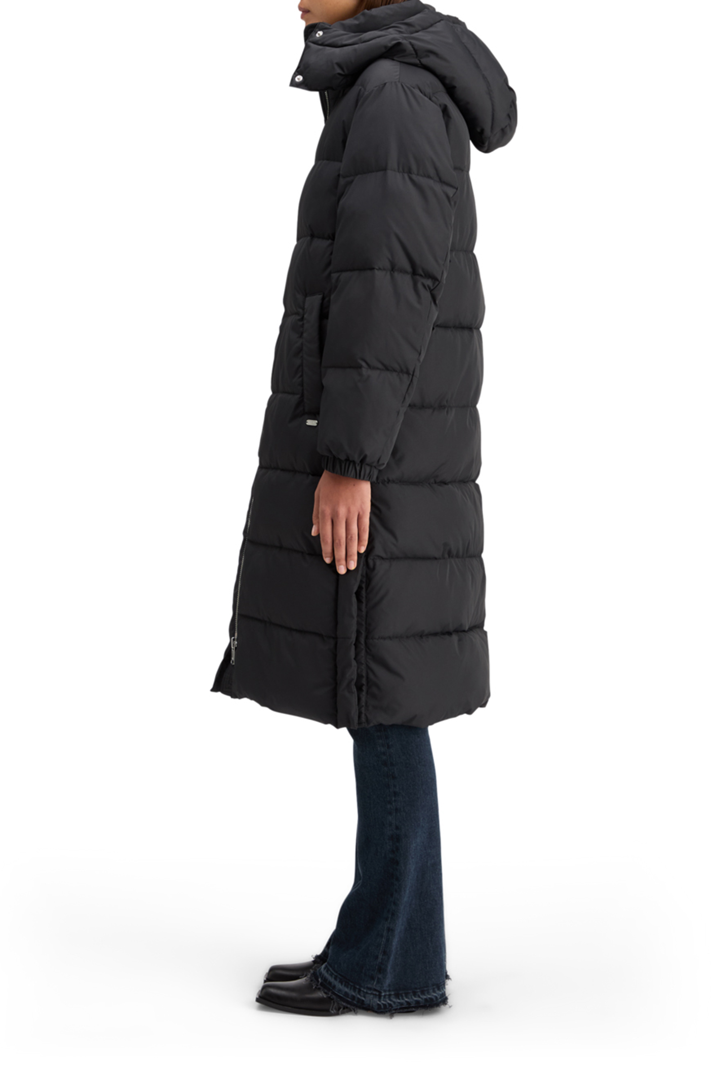LONG LINE PUFFER EVENING BLACK 6