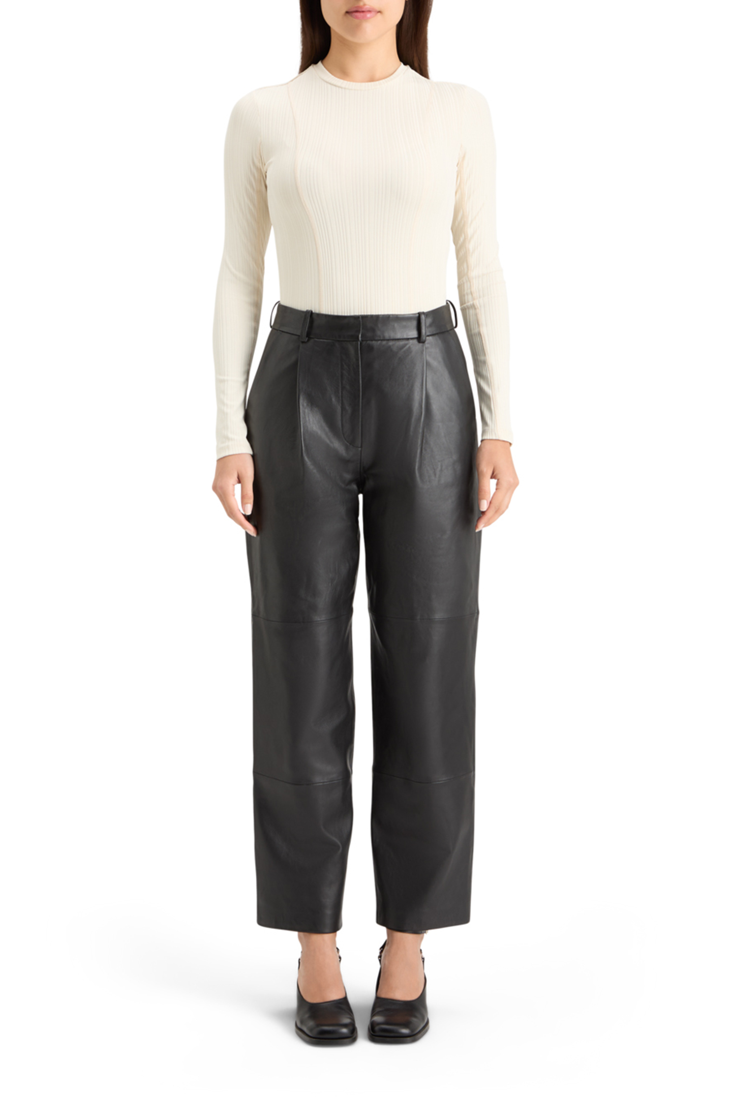 ROBYN NAPPA LEATHER PANT EVENING BLACK 3