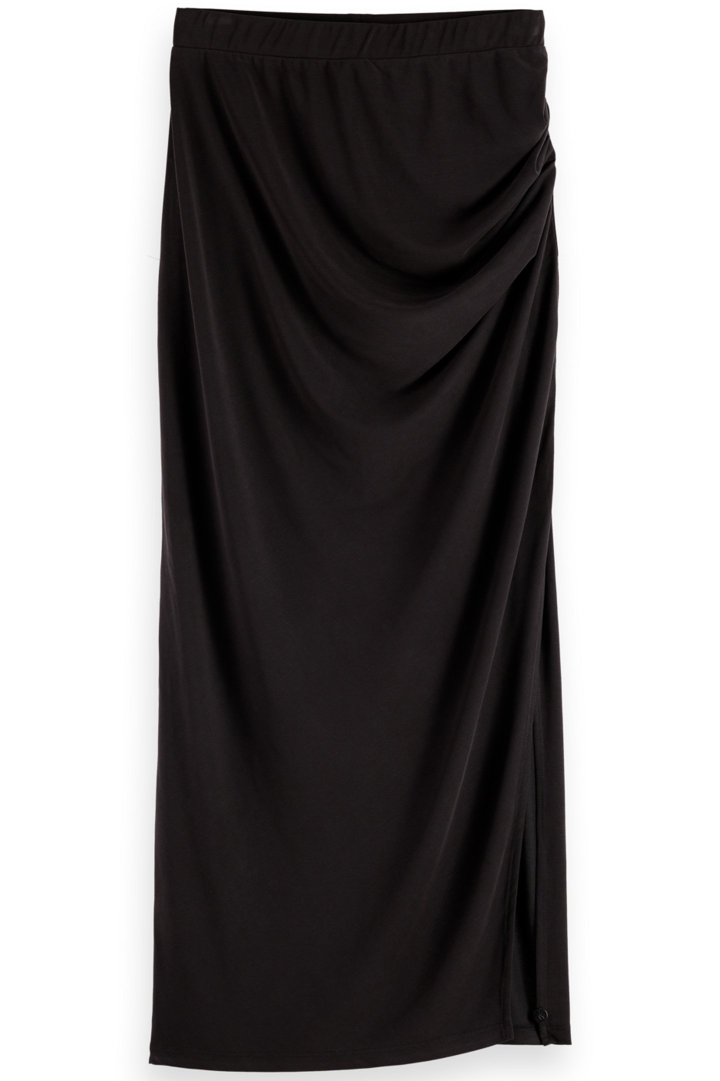 DRAPED JERSEY SKIRT EVENING BLACK 1
