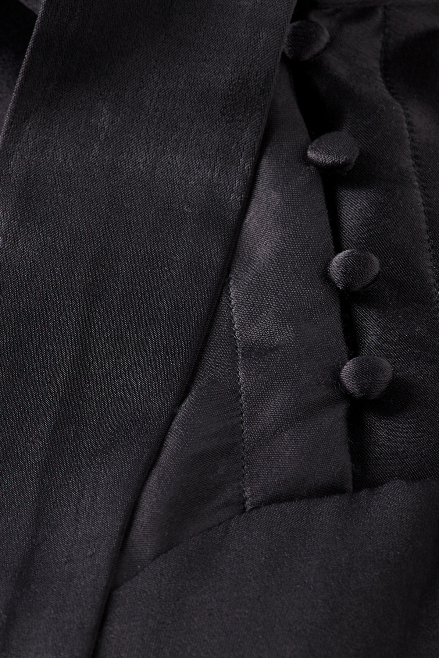 BOW NECK TOP EVENING BLACK 3