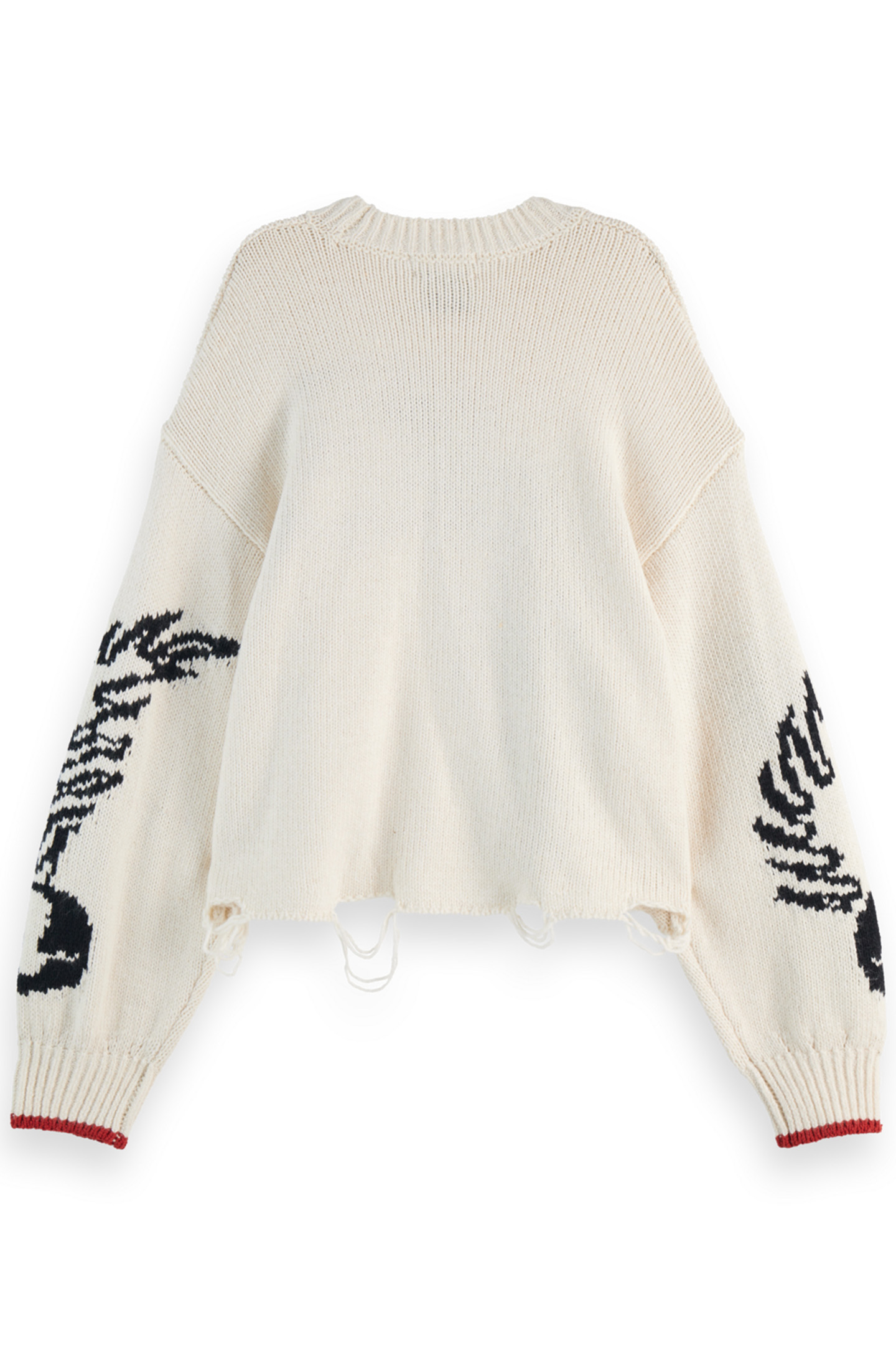 INTARSIA OVERSIZED PULLOVER SOFT ICE 5