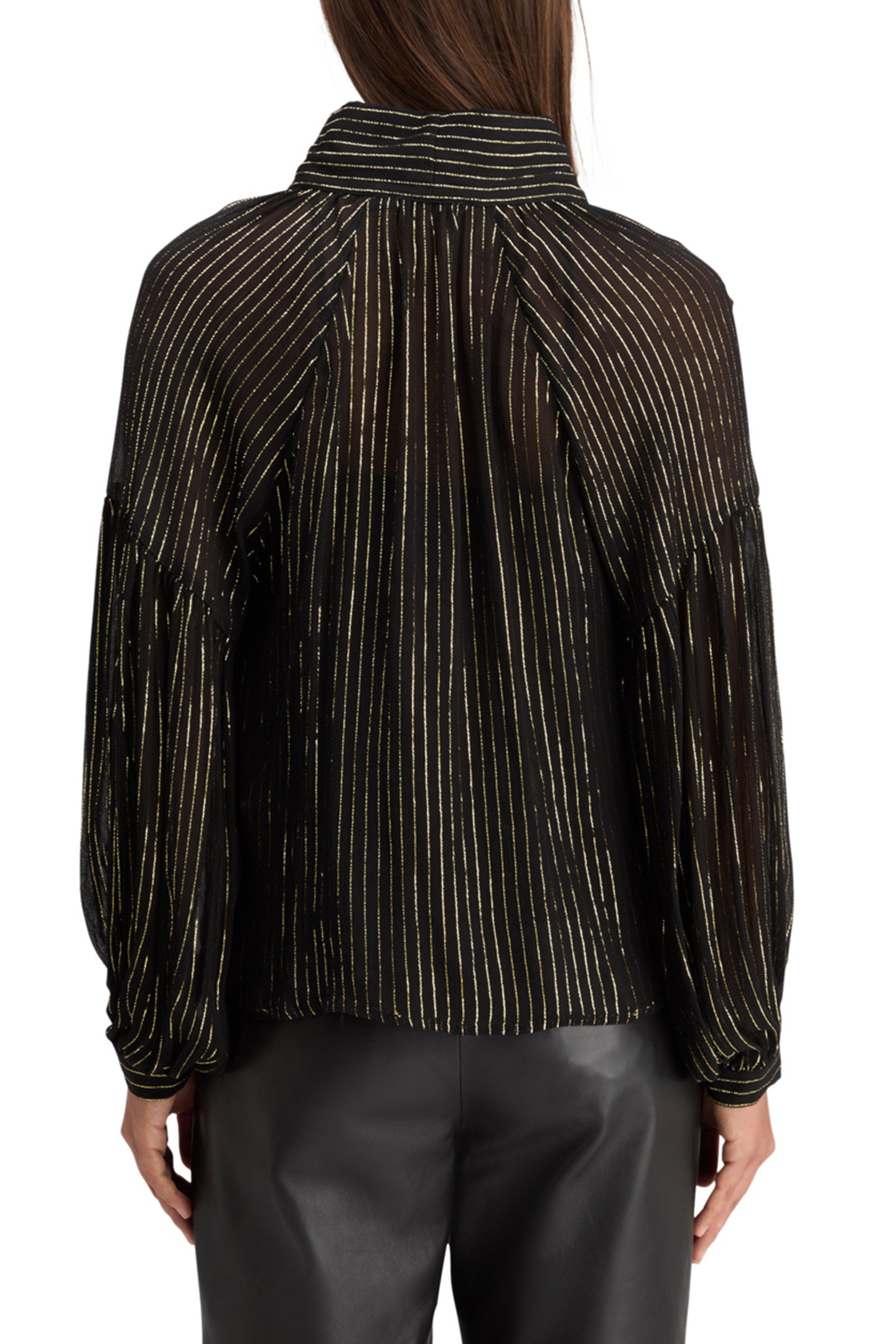 LUREX TOP WITH BOW NECK EVENING BLACK 2