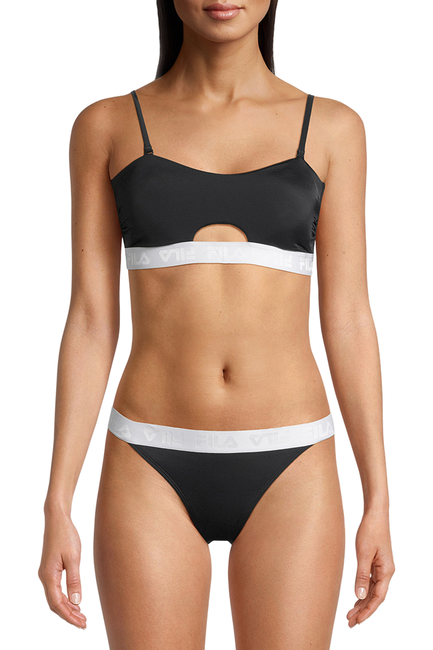 SANMING BANDEAU BIKINI BLACK 1