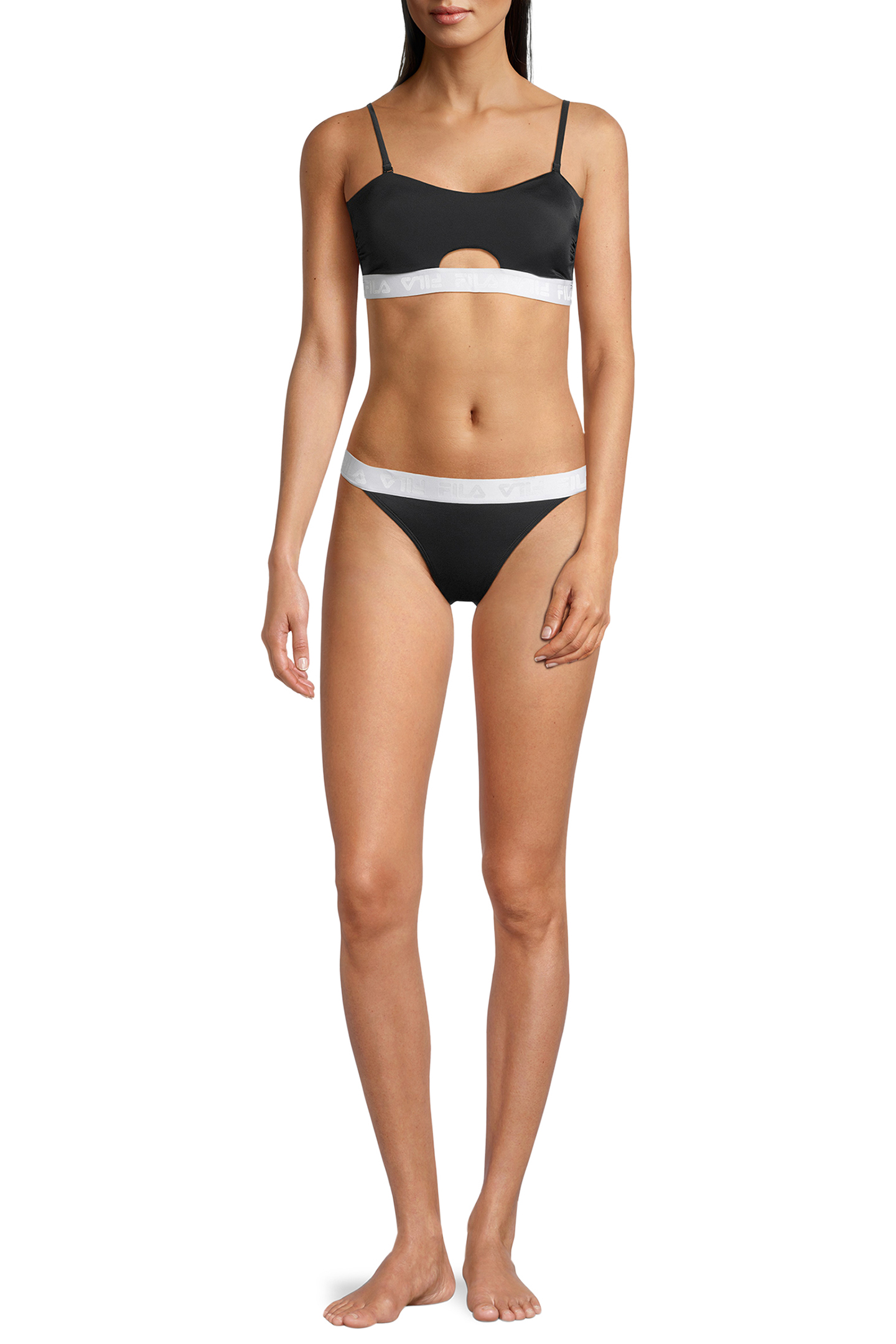SANMING BANDEAU BIKINI BLACK 2