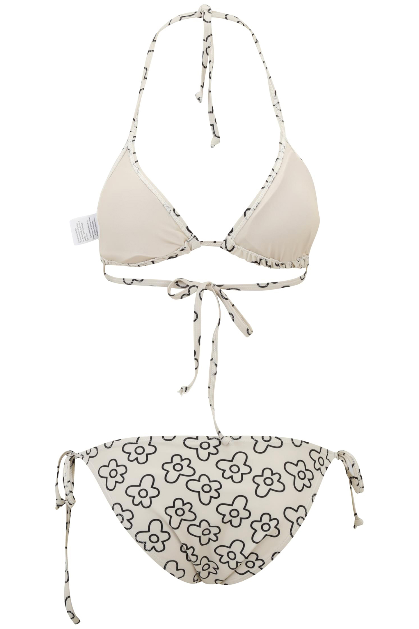 LADIES TRIANGLE PATTERN BIKINI BLACKFLOWER 2