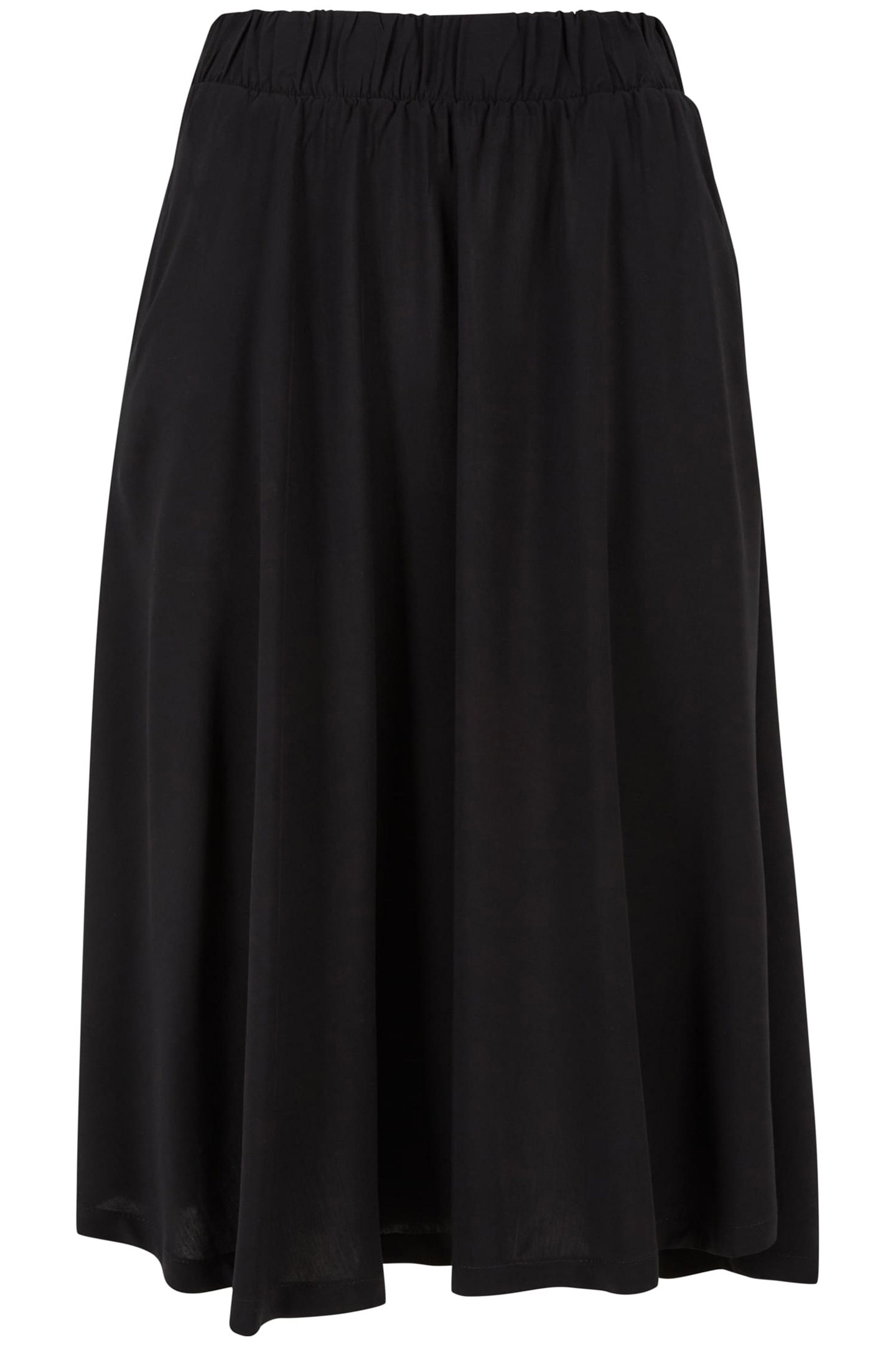 LADIES VISCOSE SKIRT BLACK 2