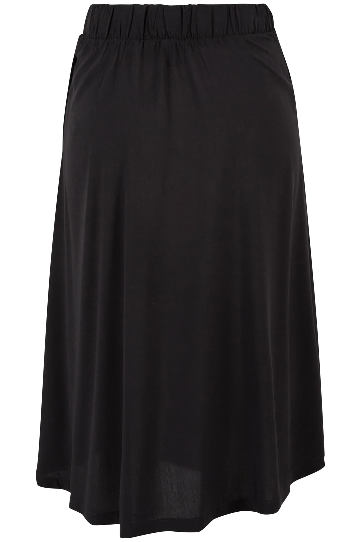 LADIES VISCOSE SKIRT BLACK 1