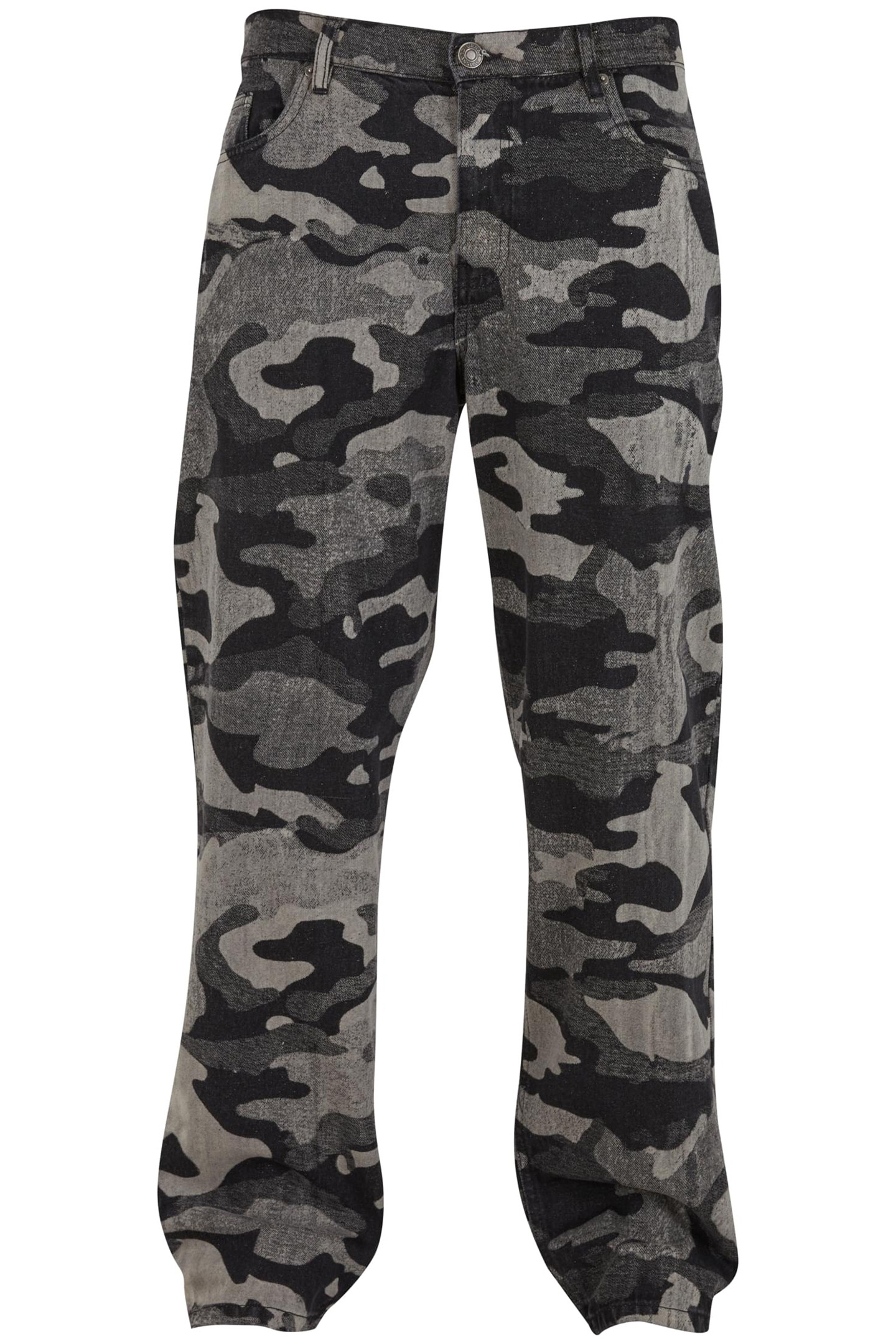 LASER CAMO PRINTED JEANS BLACKLASERCAMO by Urban Classics
