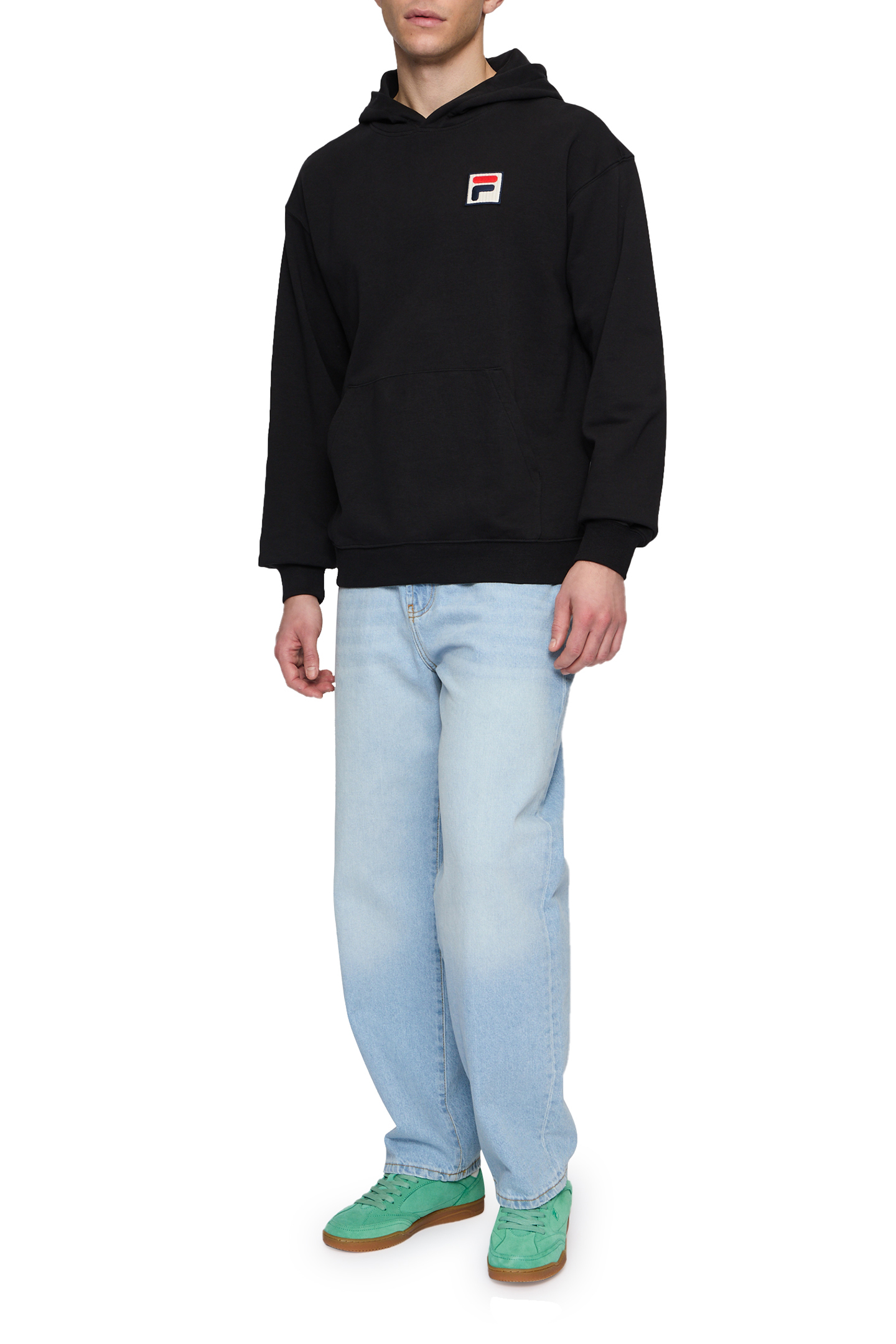 UNISEX BRACKNELL LOOSE HOODIE BLACK 3