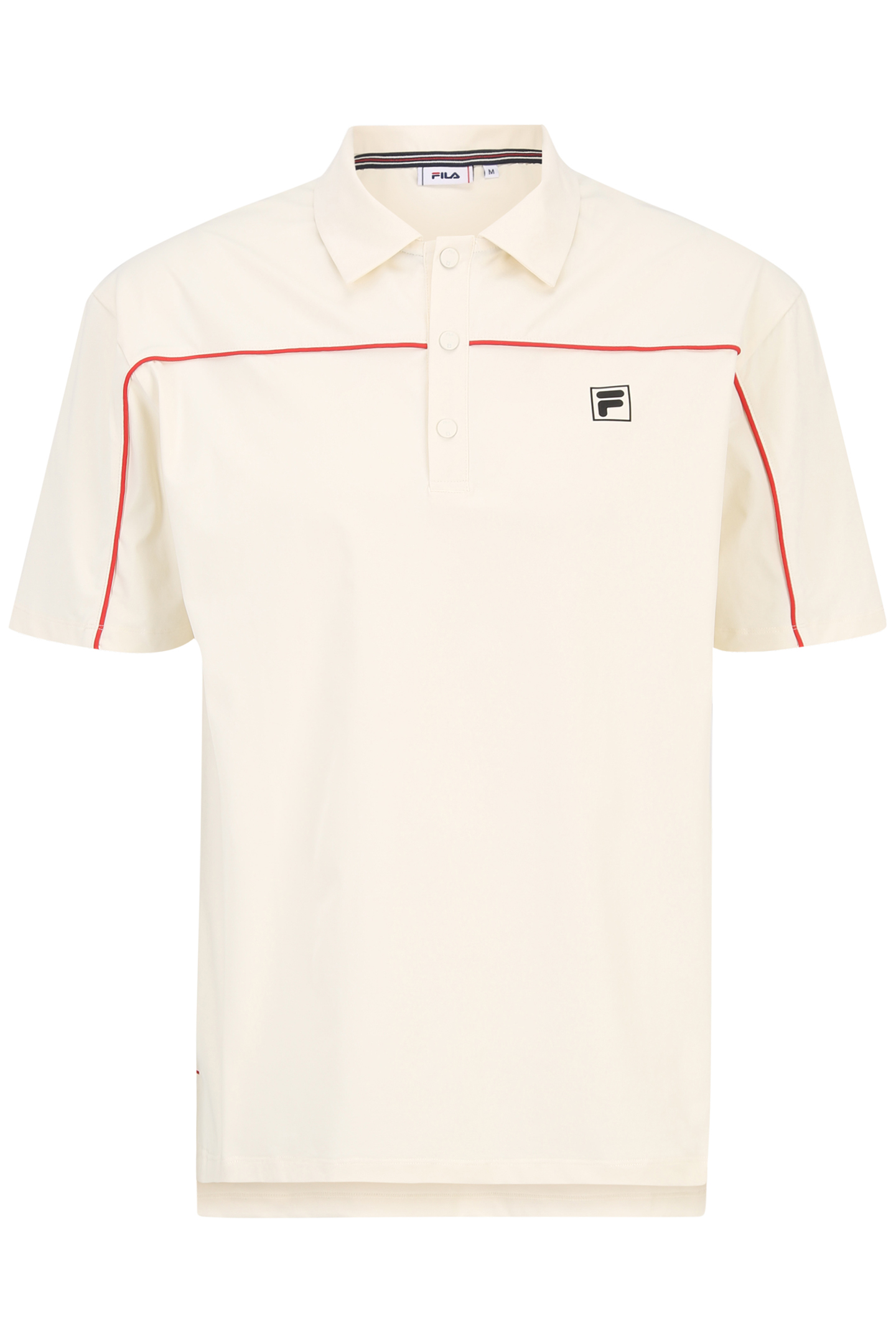 LESKAJ LOOSE POLO SHIRT ANTIQUE WHITE 1