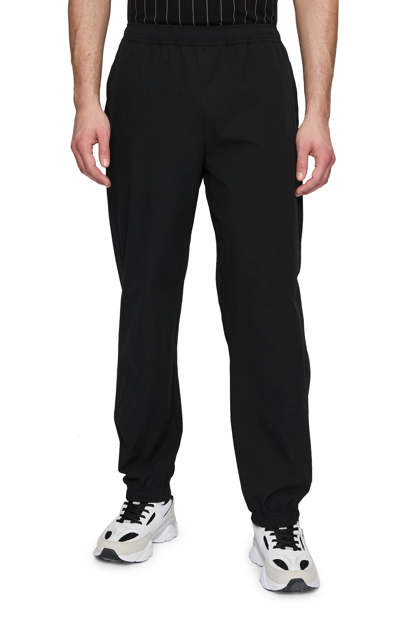 LAVONCOURT LOOSE WARM UP PANTS BLACK 1