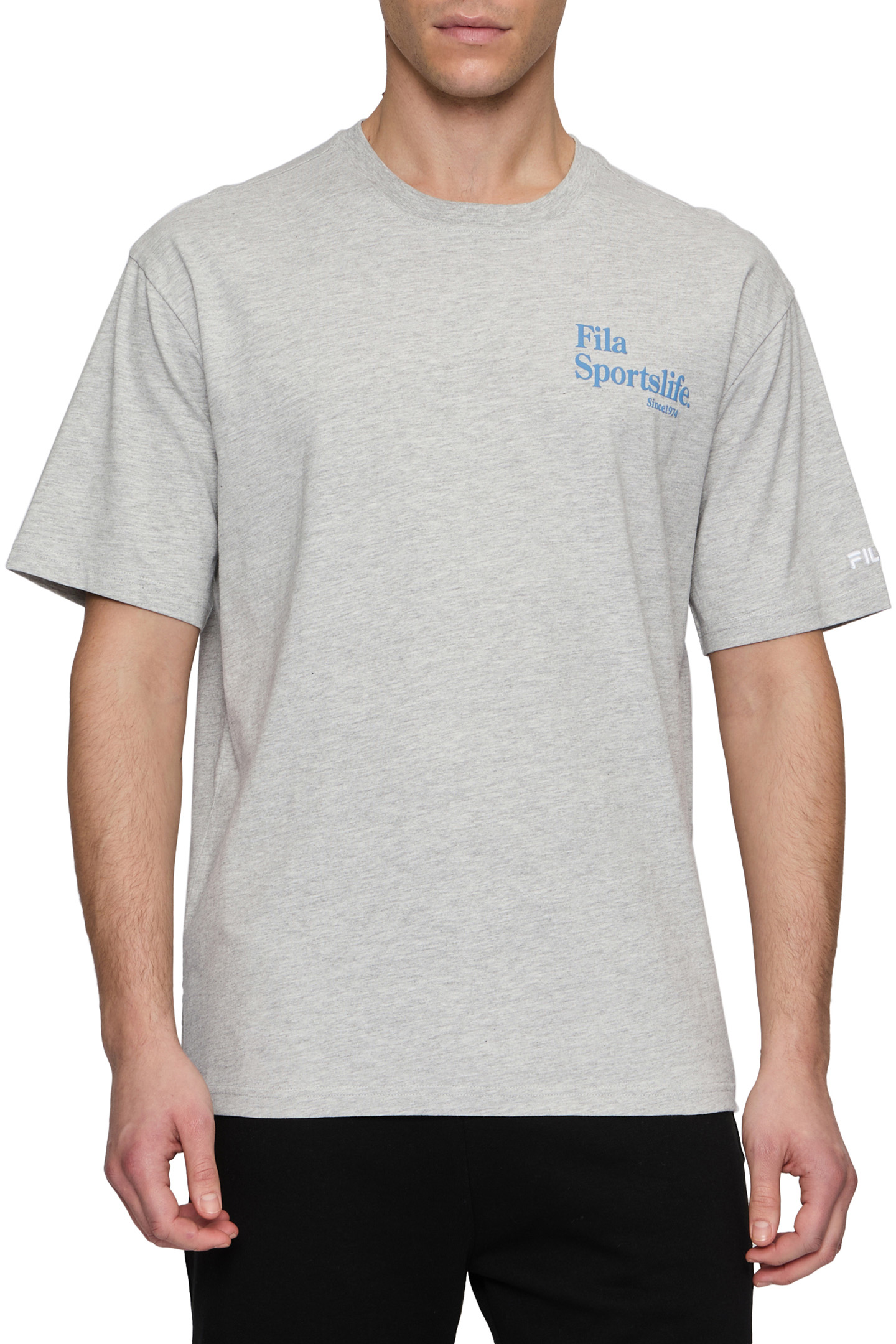 LENS LOOSE TEE LIGHT GREY MELANGE 1