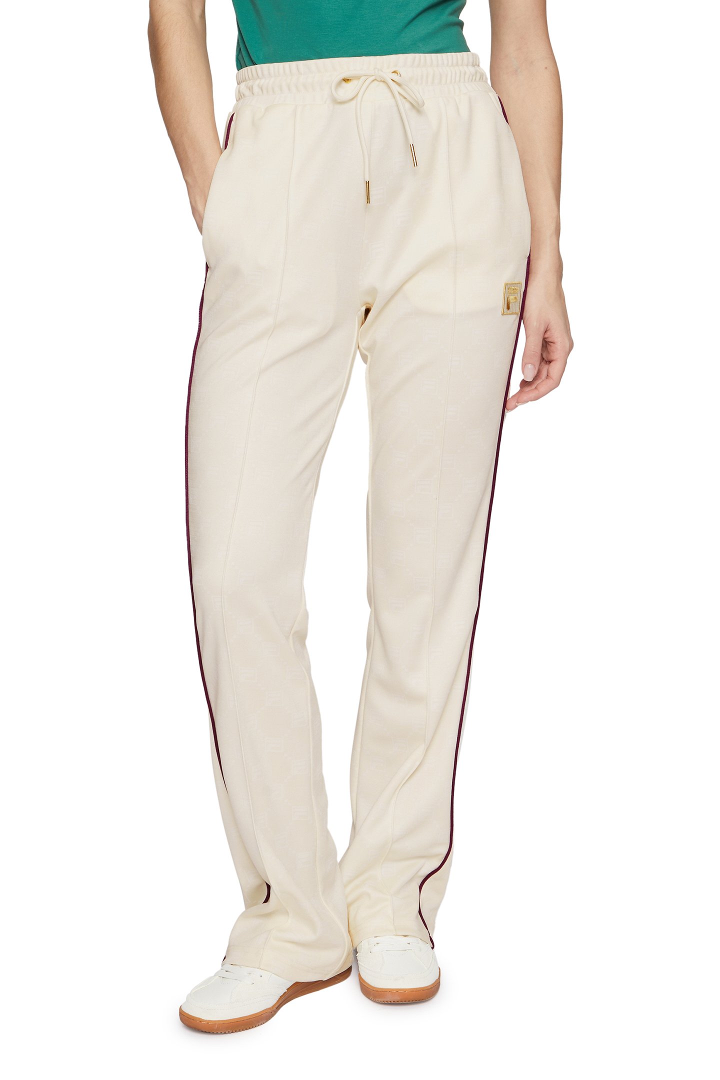 LAMIM TRACK PANTS ANTIQUE WHITE F-BOX MONOGRAM AOP by FILA