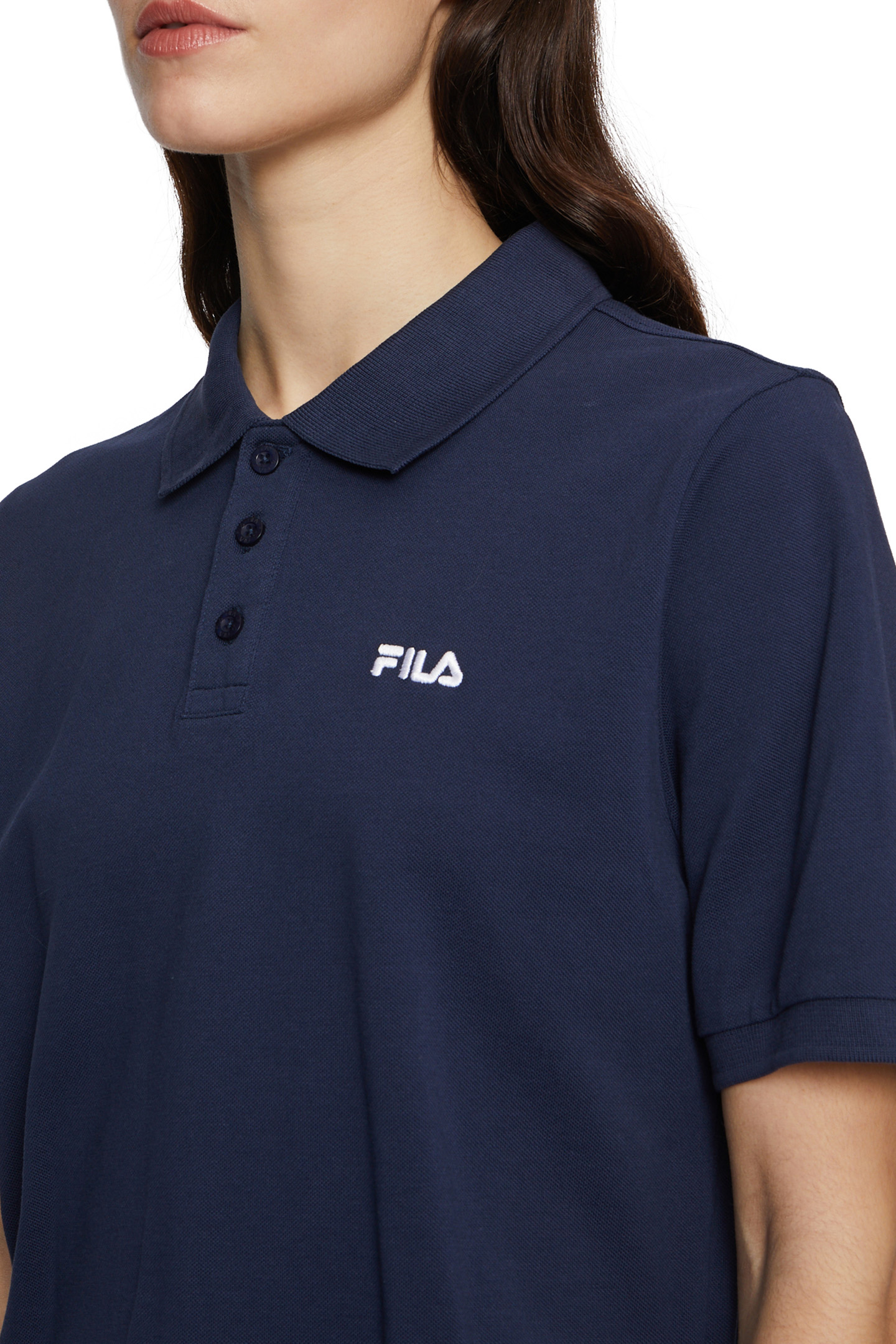 LUTTACH LOOSE POLO SHIRT BLACK IRIS 7