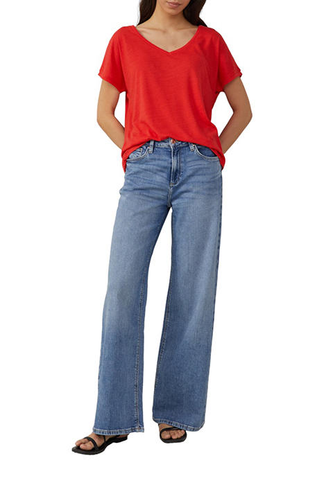 S.OLIVER-QS T-SHIRTS RED 2