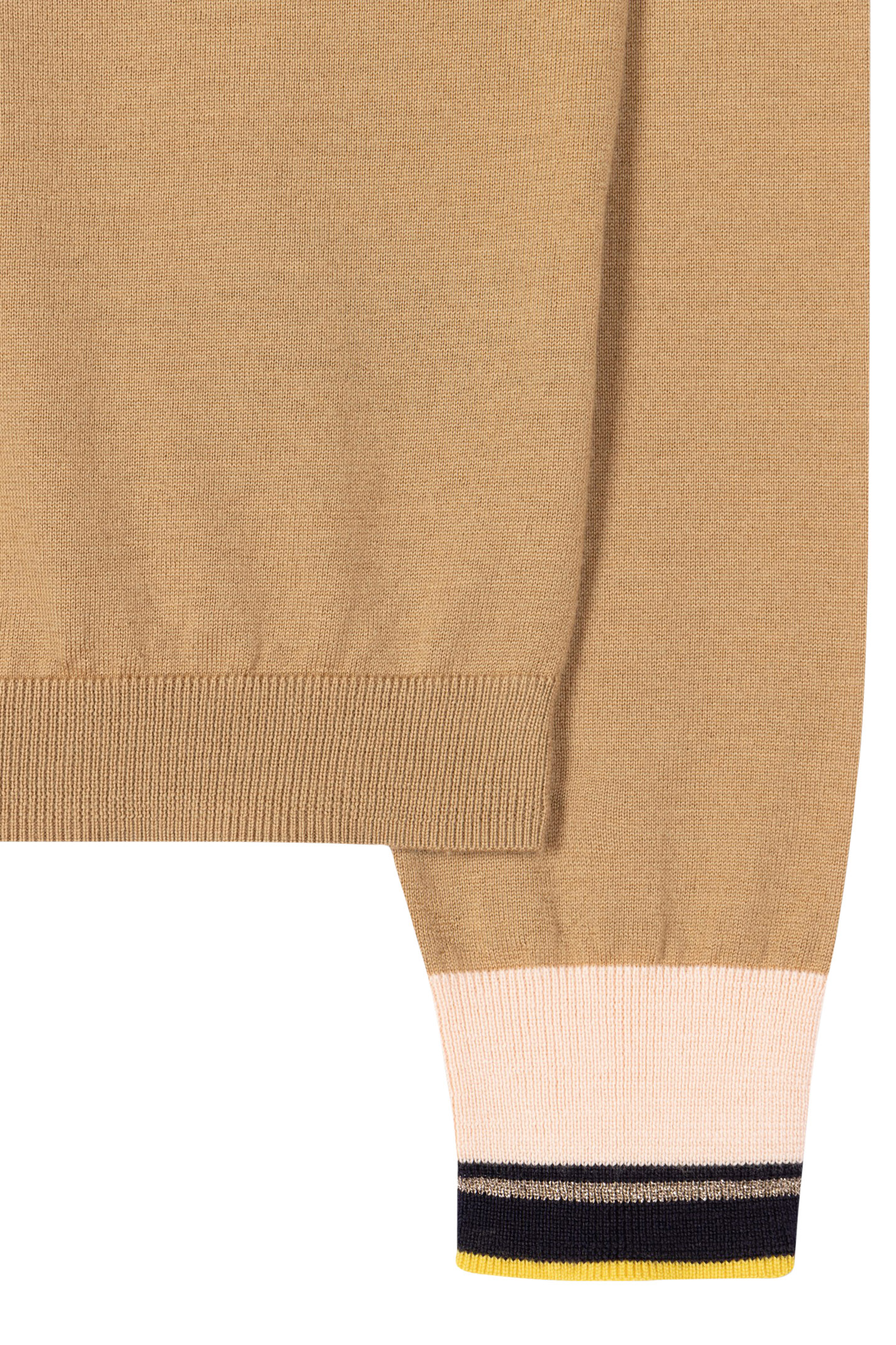 KNITTED SWEATER CREW NECK LIGHT BEIGE 2