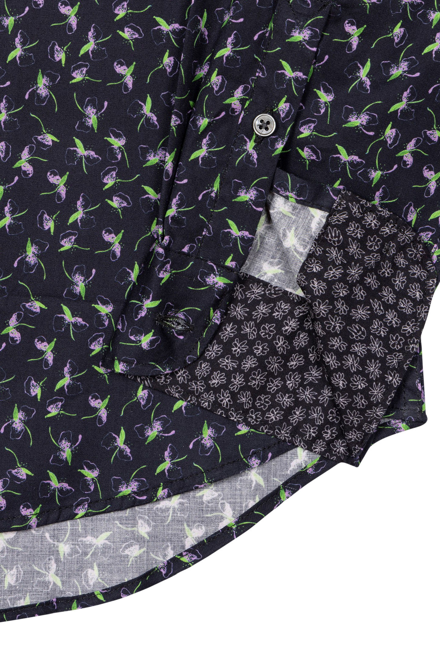 LS TAILORED FIT SHIRT VERY DARK NAVY 4