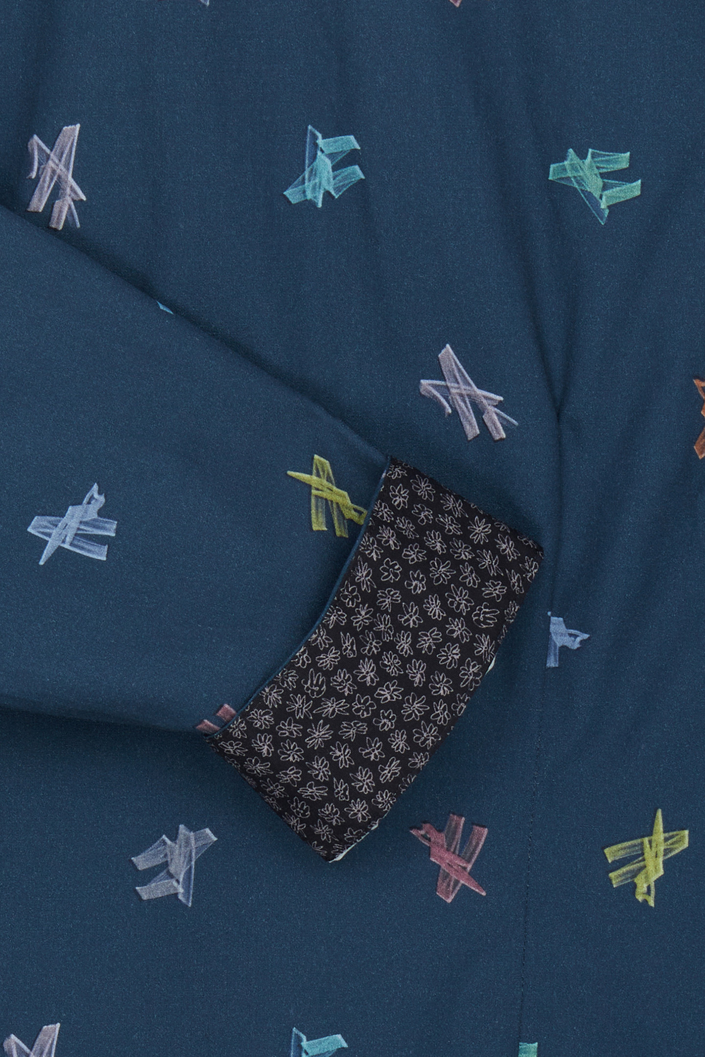 LS SLIM FIT SHIRT INKY BLUE 2