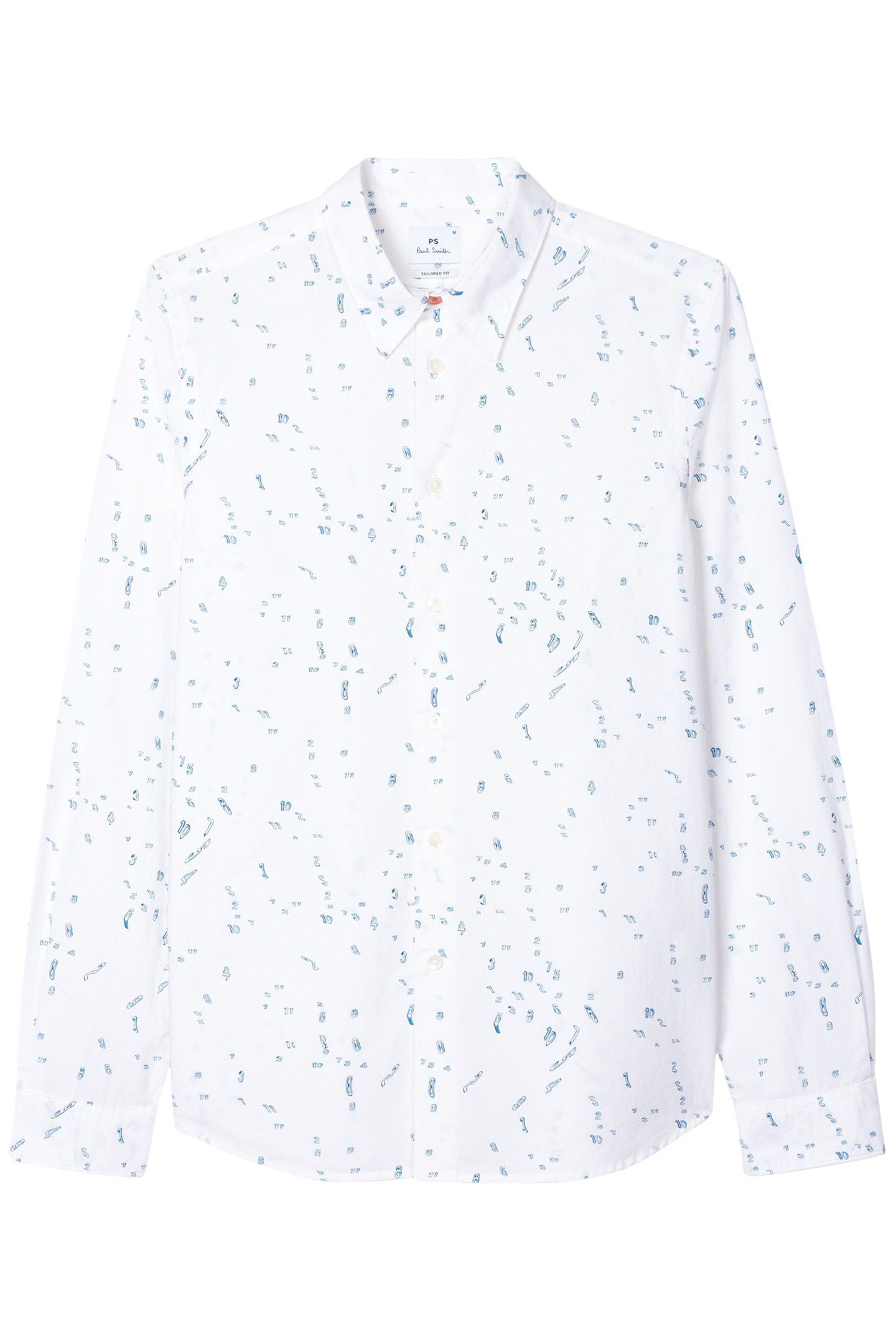 MENS LS TAILORED FIT SHIRT WHITE 4