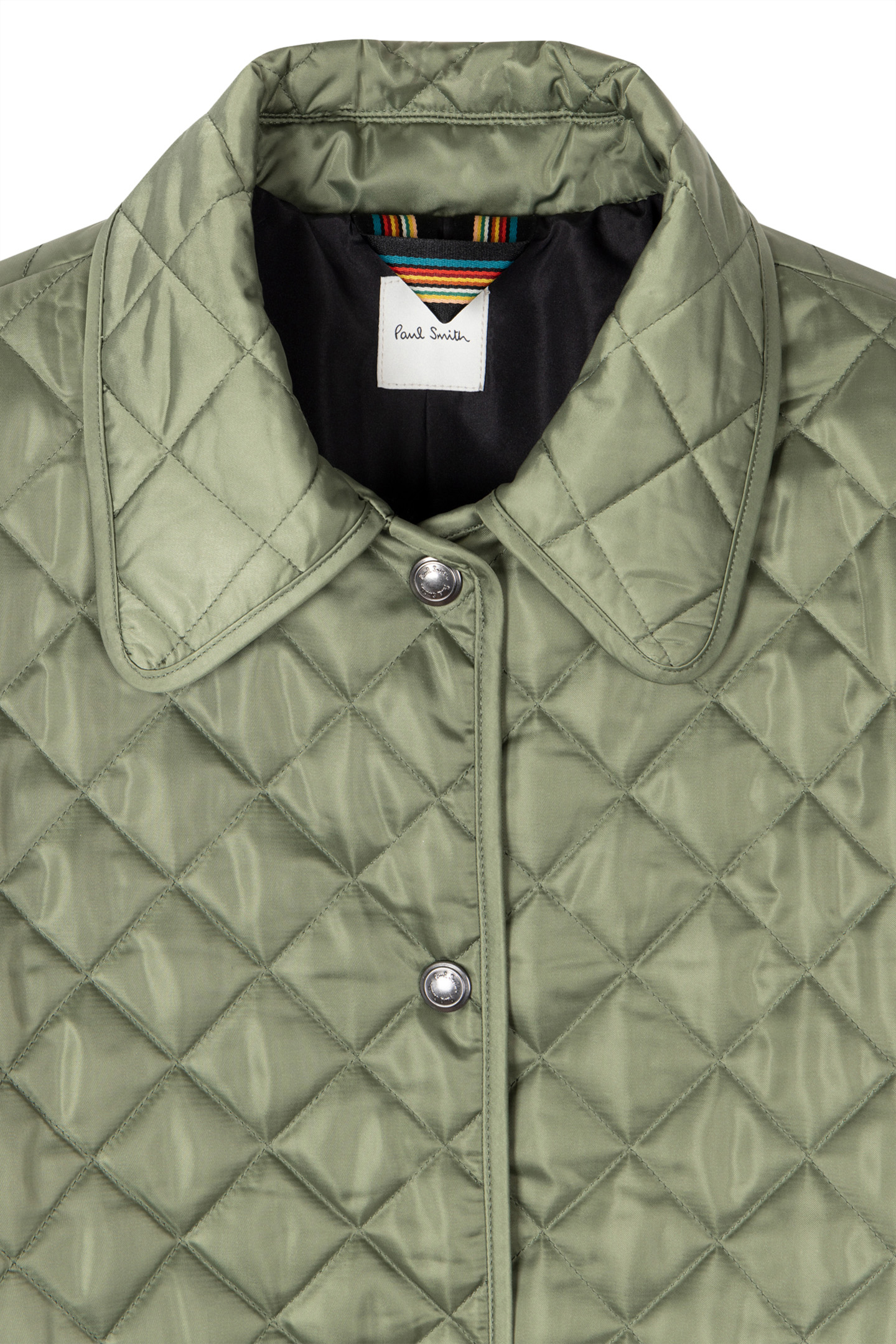 WOMENS QUILTED JACKET MILITARY GREEN 6