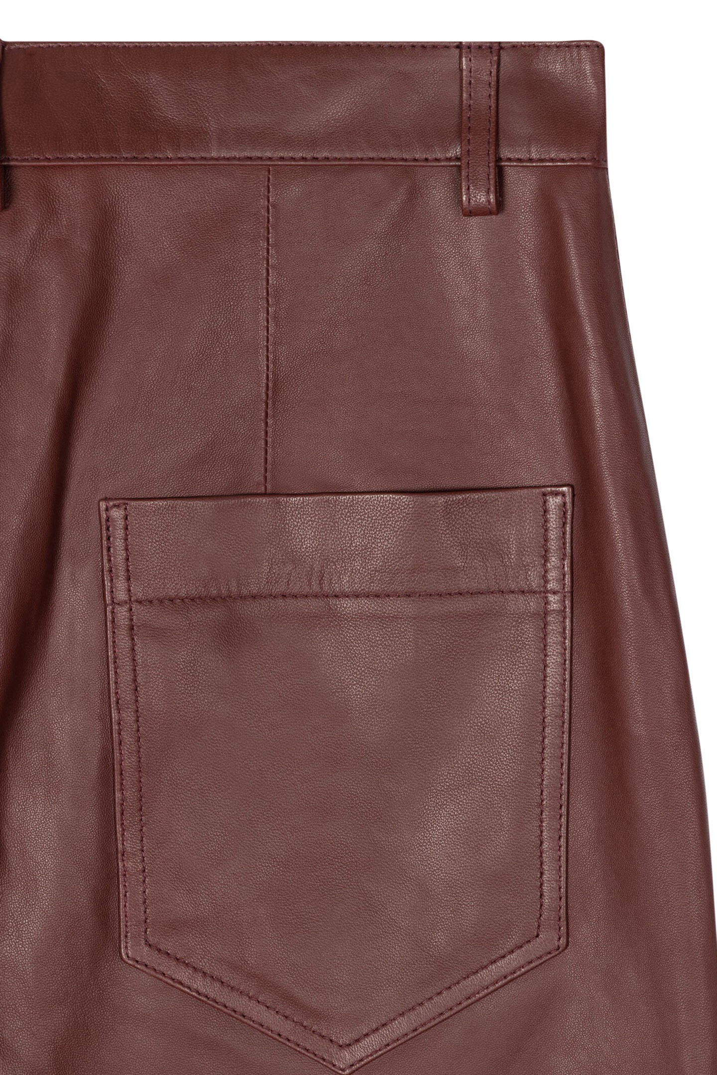 TROUSER LEATHER BURGUNDY/BORDE 5