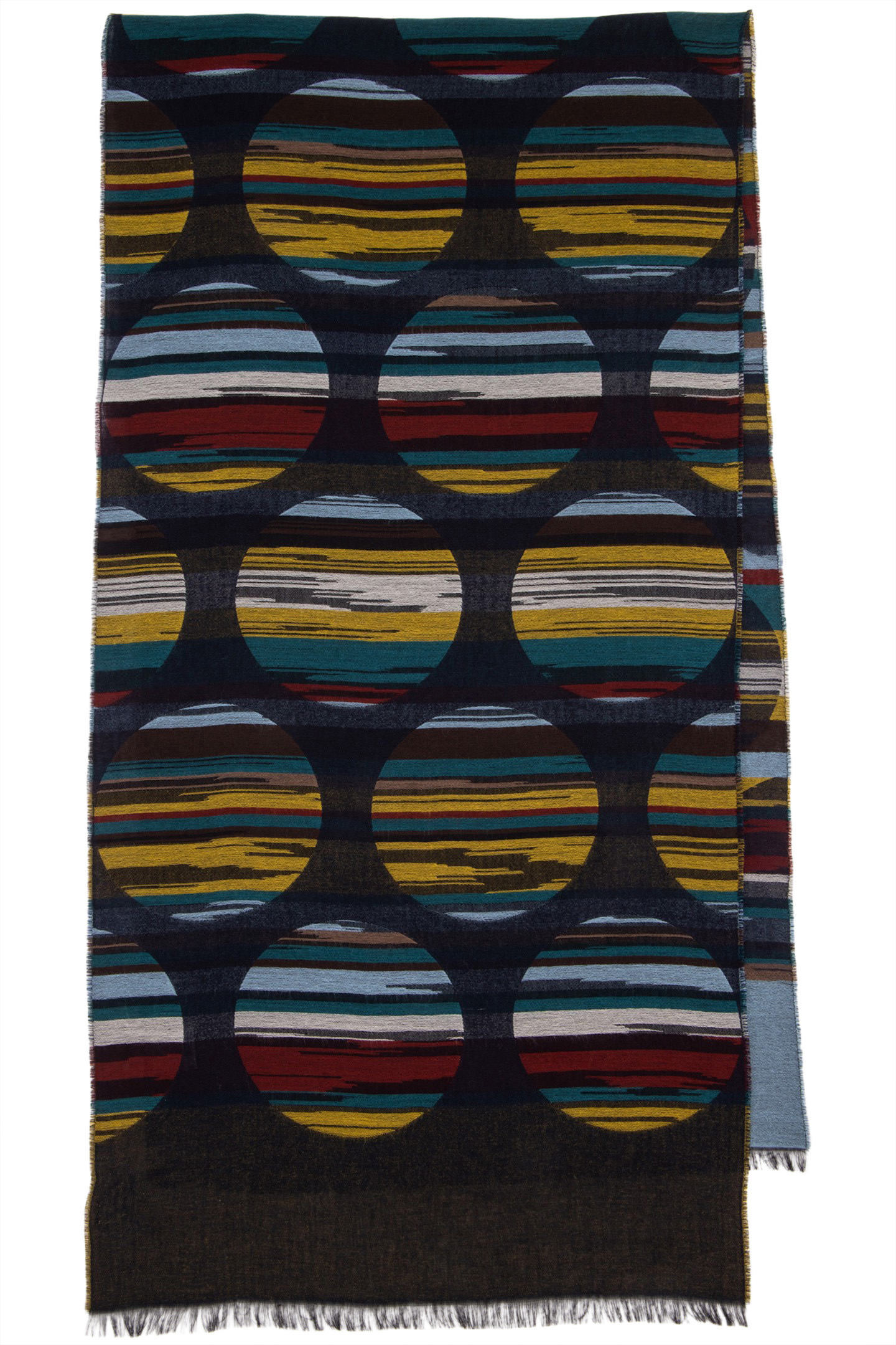 MEN SCARF SIGNATURE POLKA BLACK 1