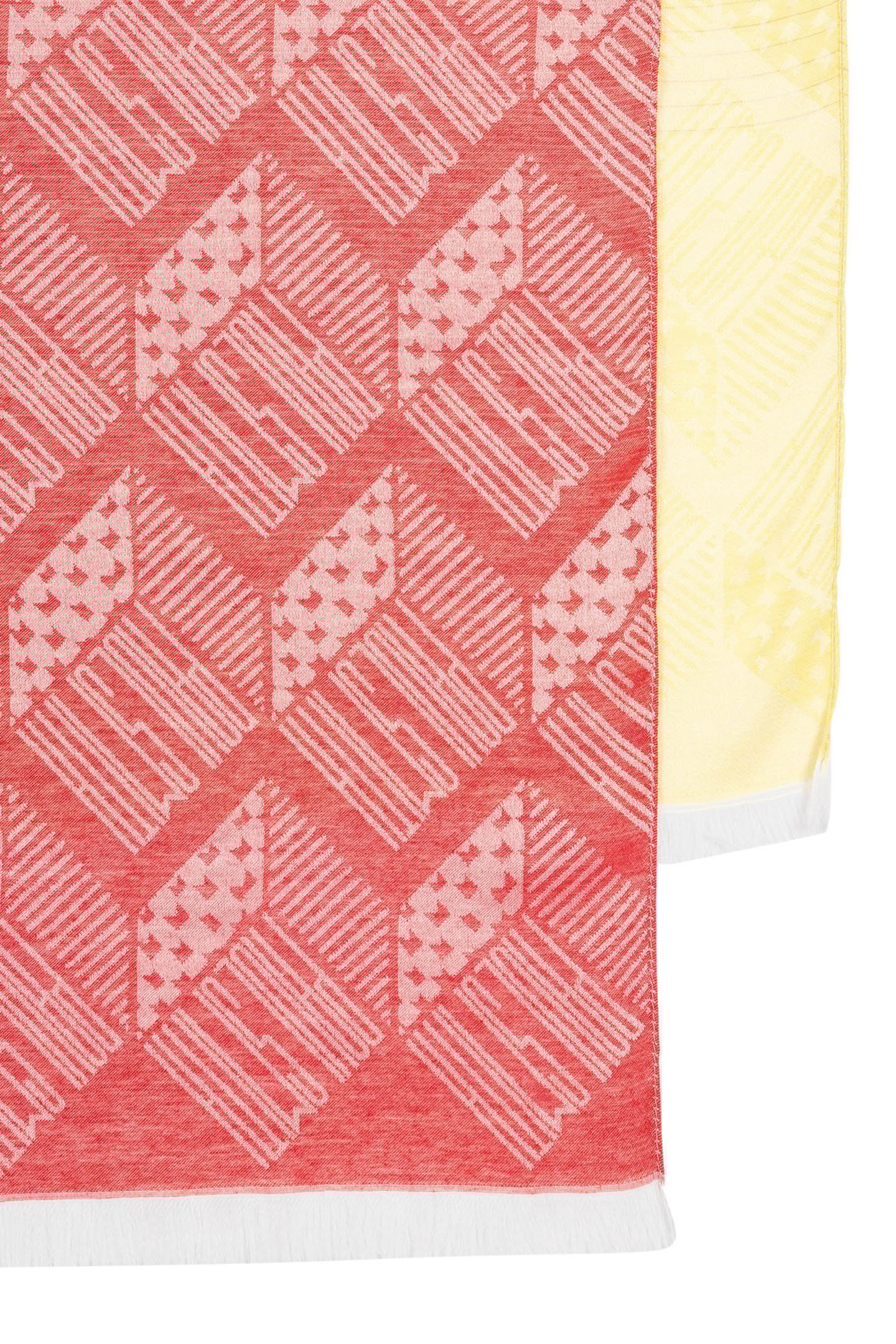 SCARF PS CUBE JACQUARD PINK 2