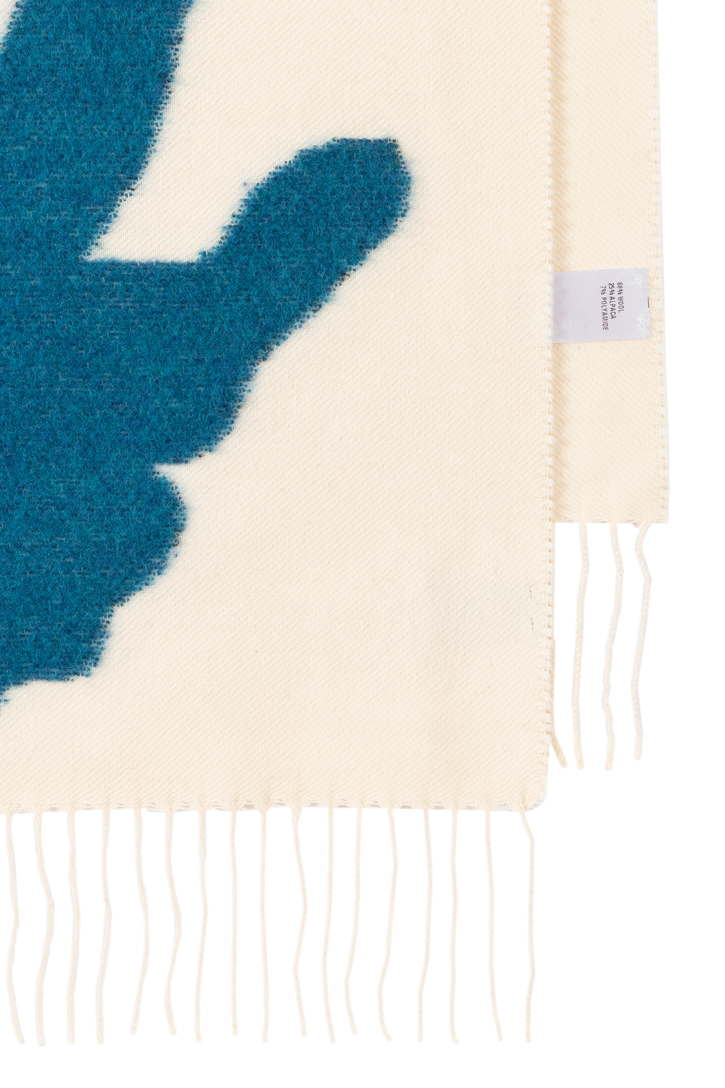 WOMEN SCARF IRIS FUZZY OFF WHITE 2