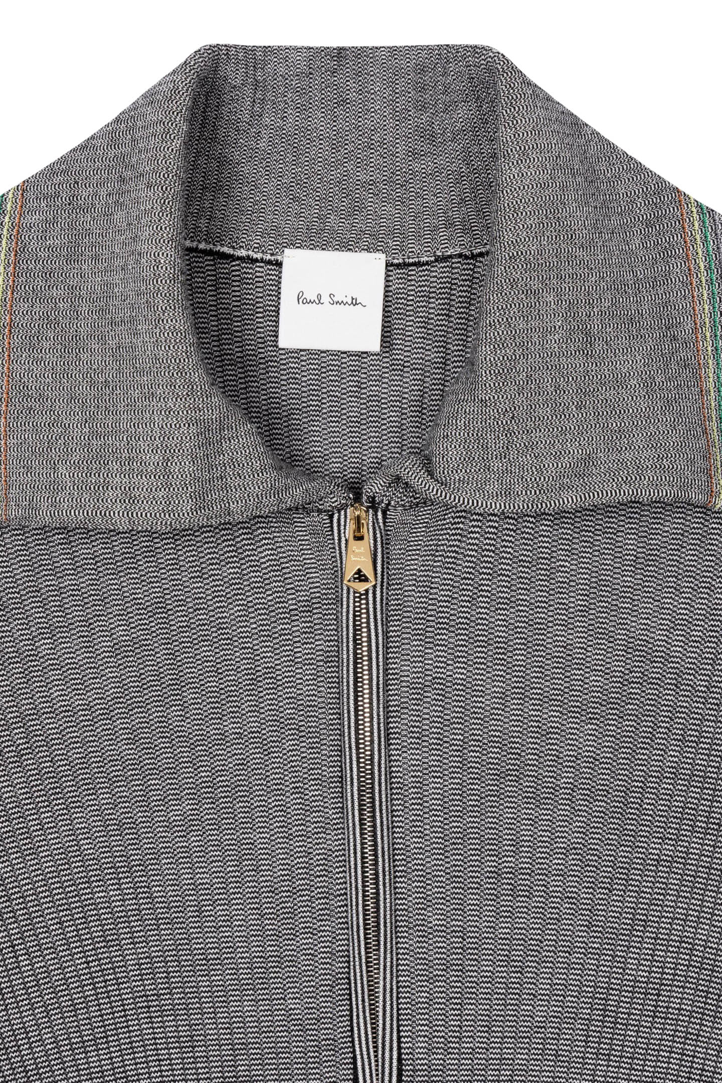 KNITTED SWEATER ZIP NECK BLACK 6