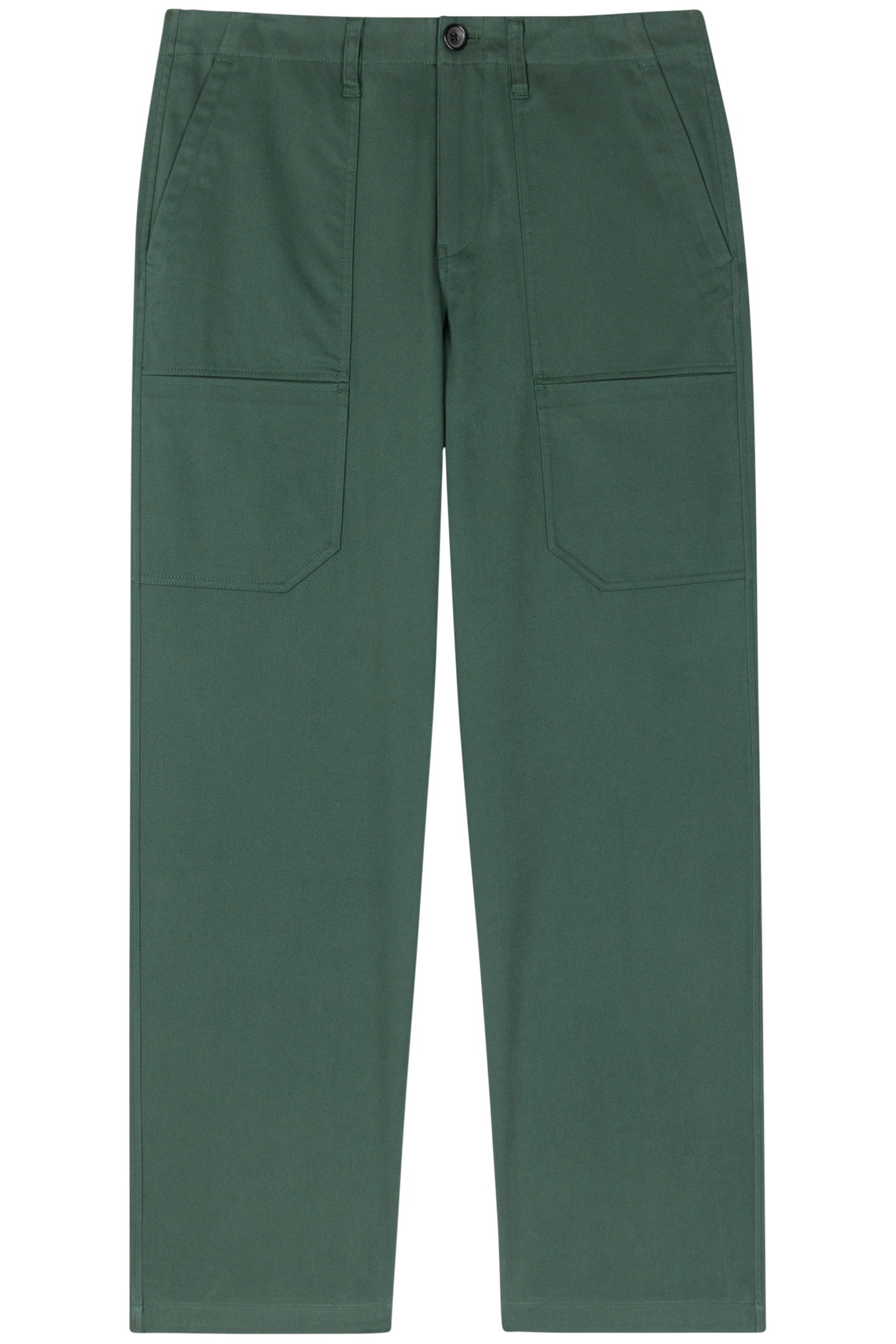 MENS LOOSE FIT TAPERED CHINO BOTTLE GREEN 3