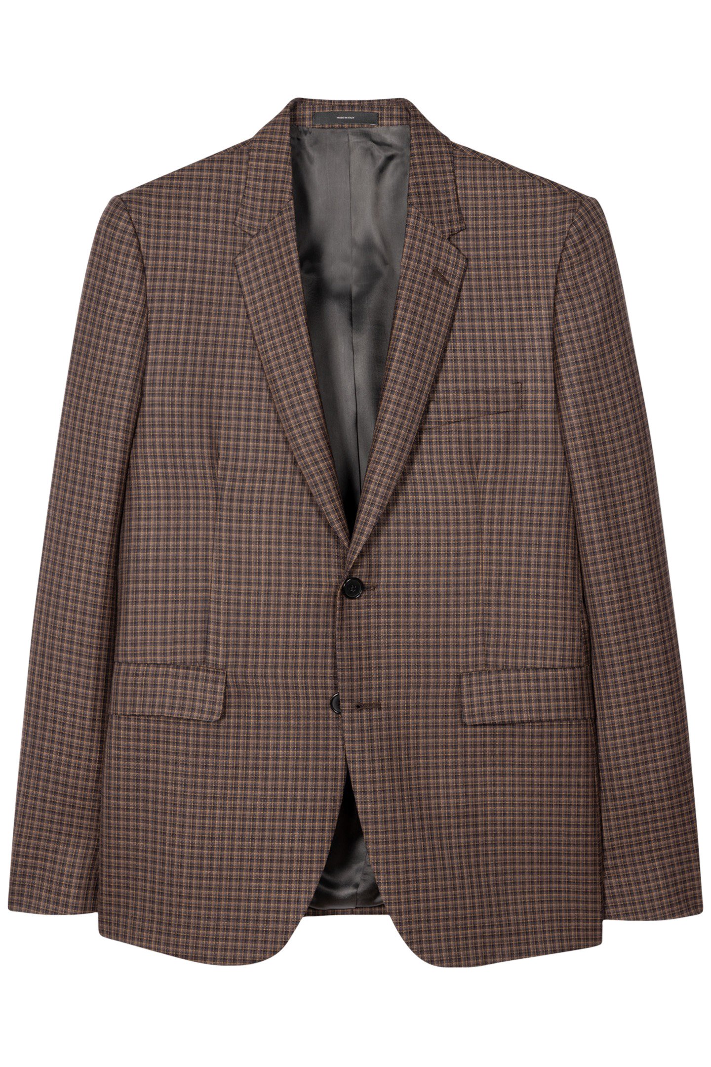 MENS 2 BUTTON JACKET DARK BROWN 4