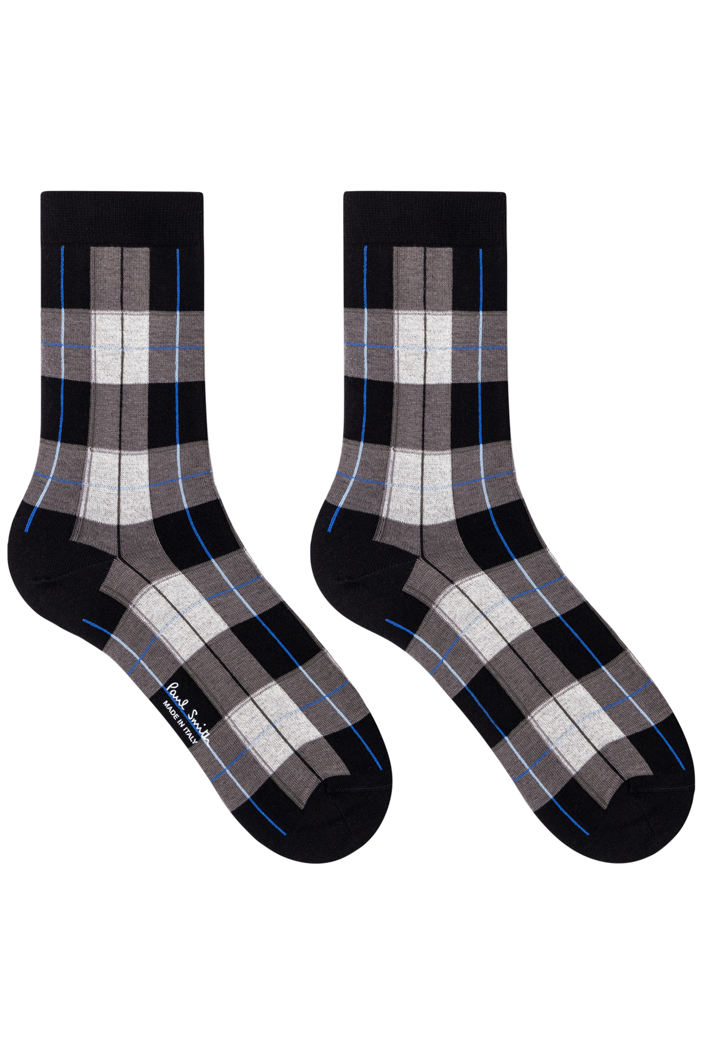 SOCK BUFFALA CHECK BLACK 2