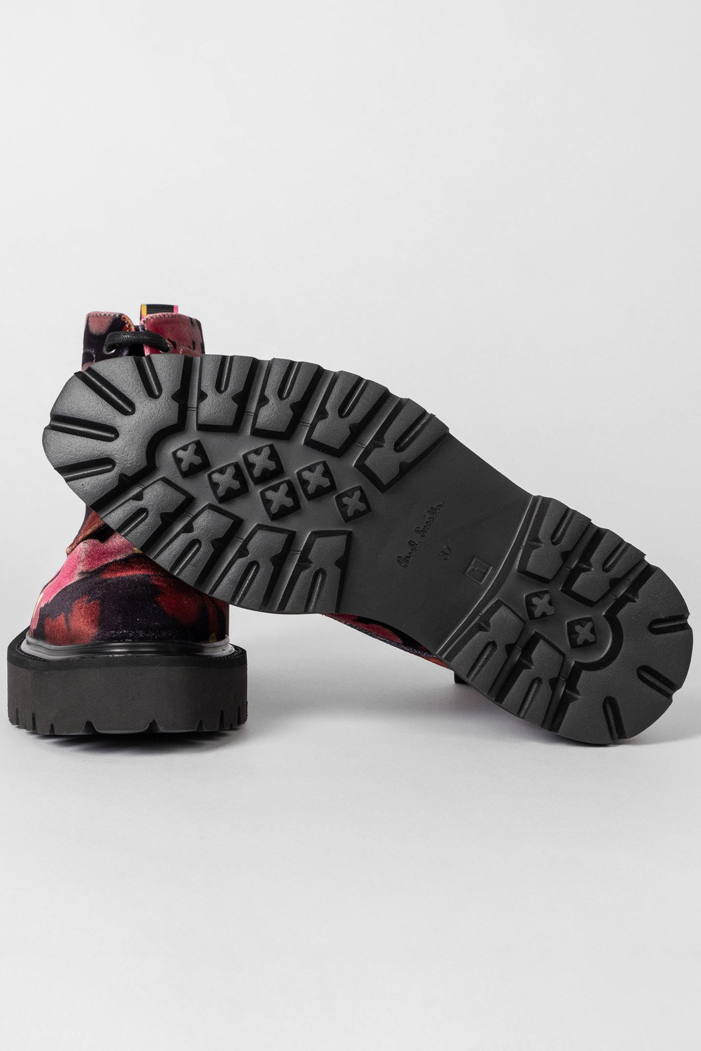 SHOE MORELLO FLOWER PRINT DARK RUST 5