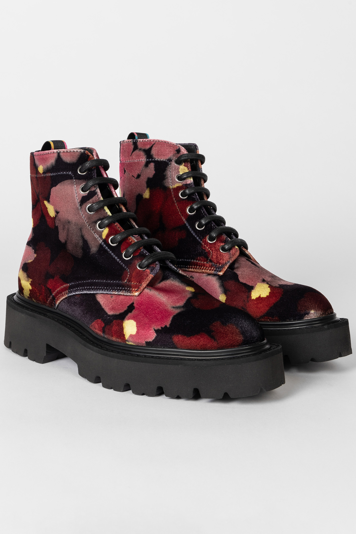 SHOE MORELLO FLOWER PRINT DARK RUST 2