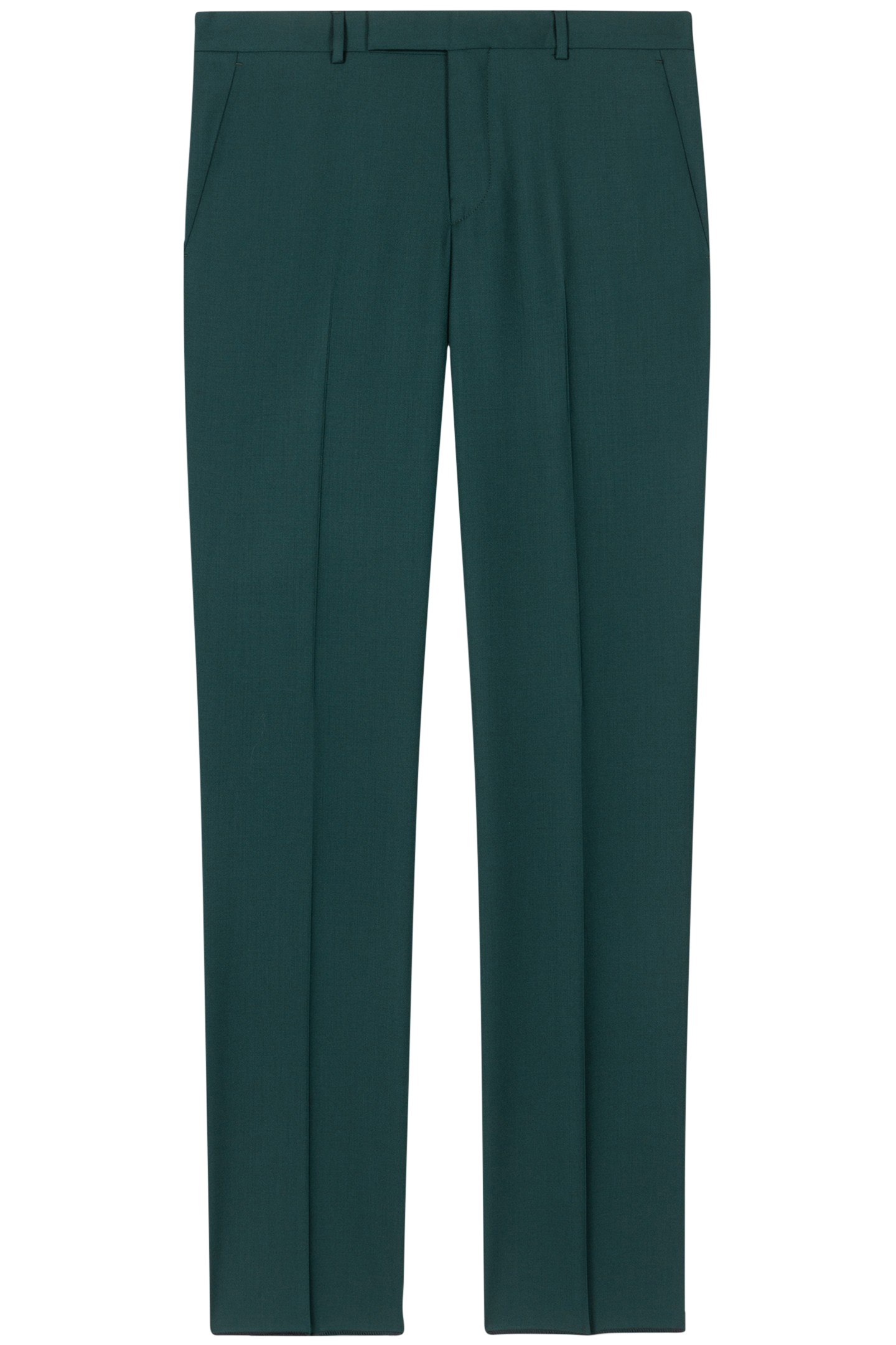 MENS TAILORED FIT 2 BUTTON SUIT PETROL GREEN 7